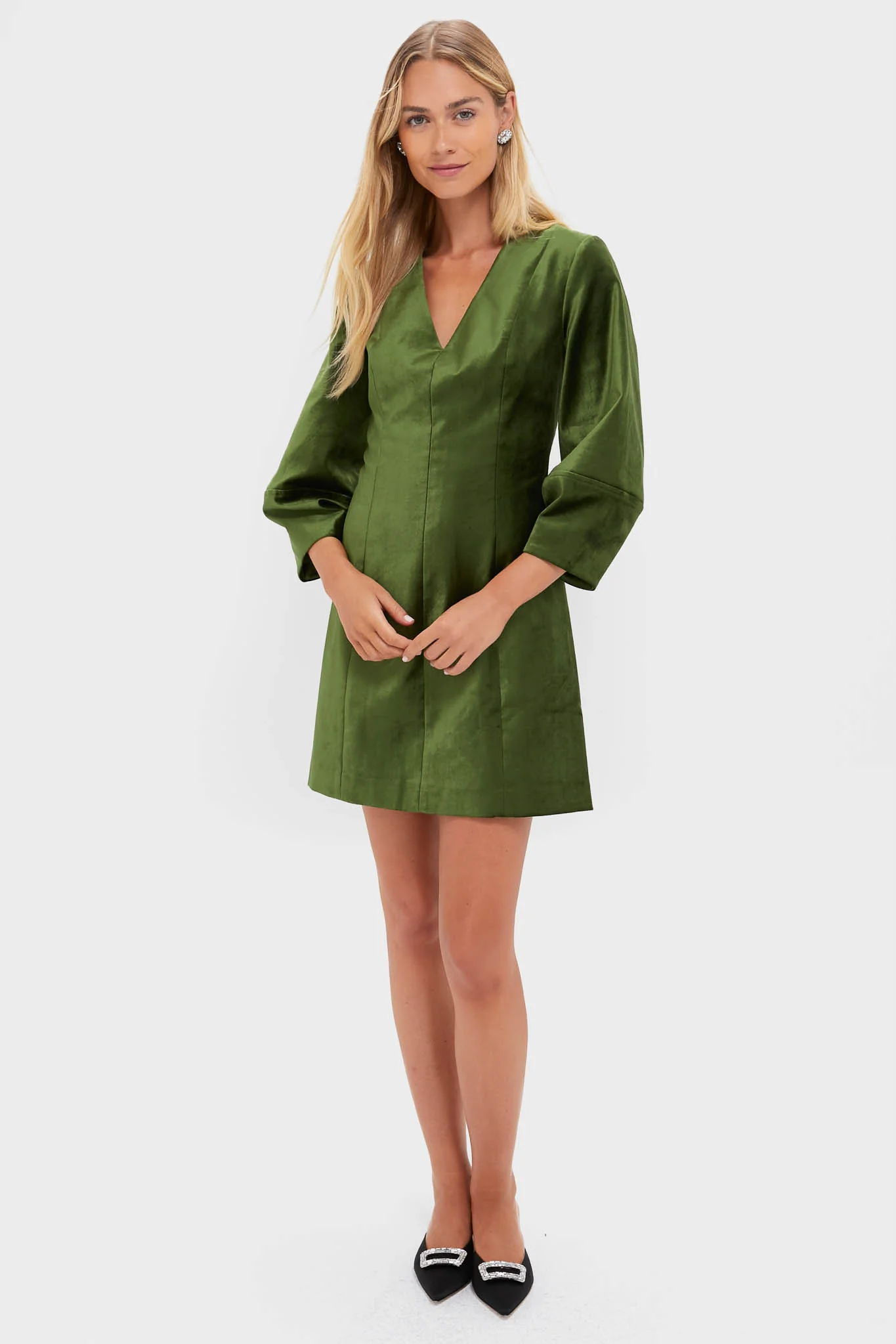 Green Velvet Mayson Dress - Image 6