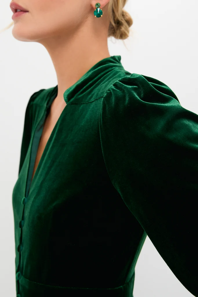 Green Velvet Serena Dress - Image 5