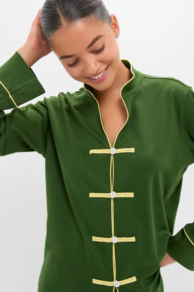 Douglas Fir Pima Cotton Wilford Women's Pajama Set - Image 2
