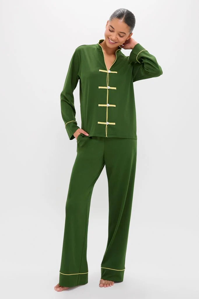 Douglas Fir Pima Cotton Wilford Women's Pajama Set - Image 3
