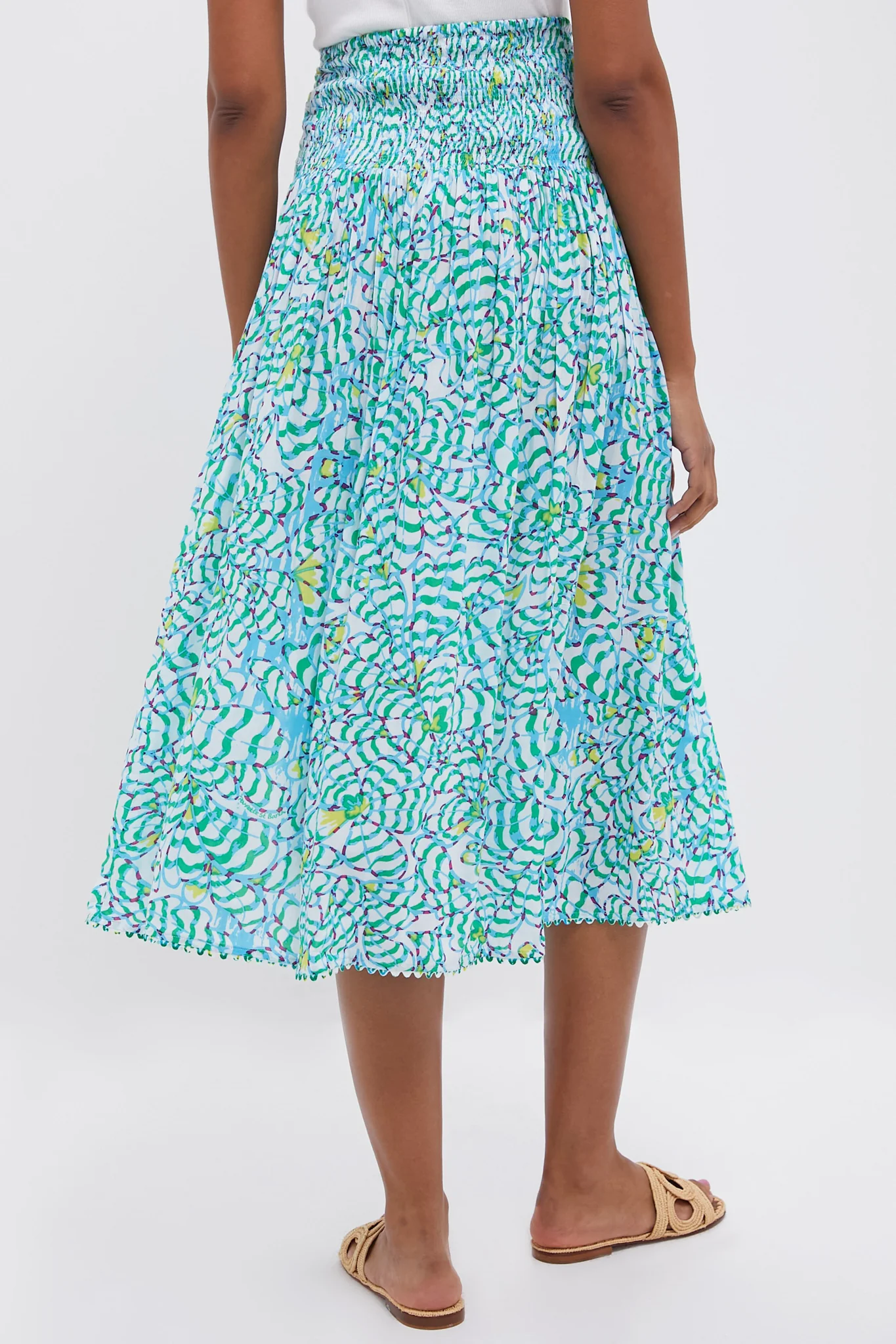 Green Wings Flower Carla Long Skirt - Image 4