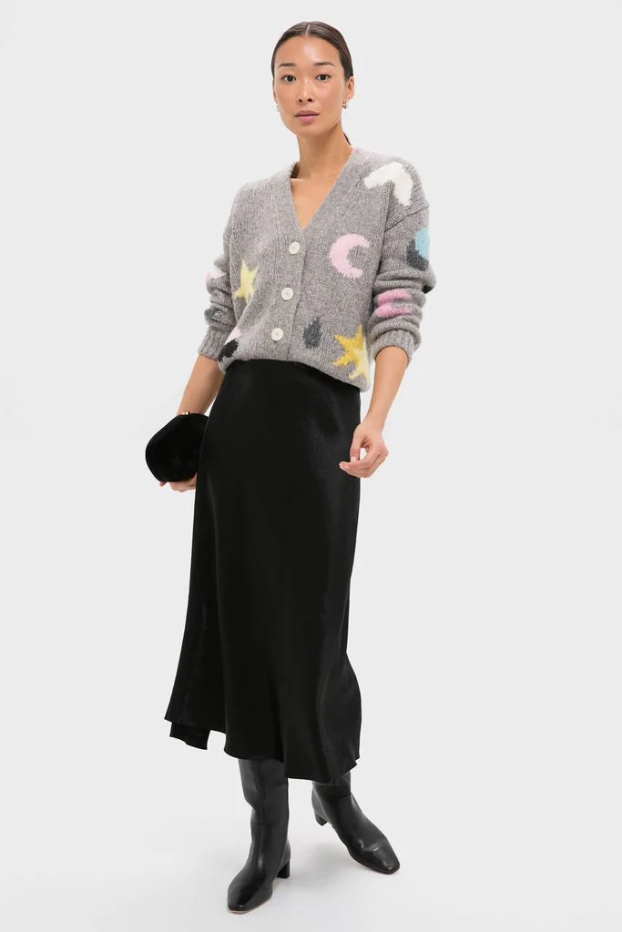 Grey Weather Cycles Intarsia Stormy Cardigan - Image 6
