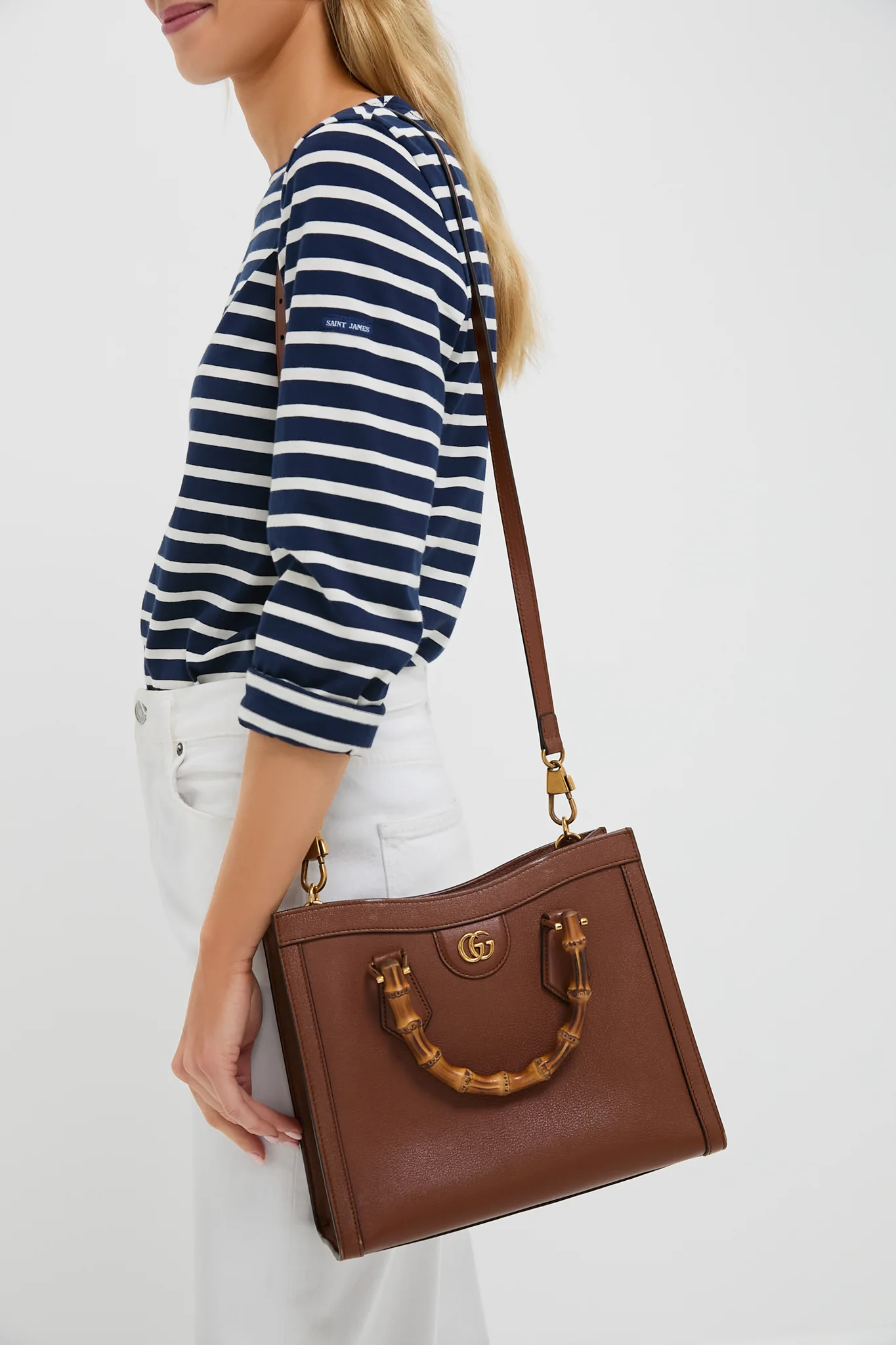 Gucci Brown Diana Bamboo Handle Tote - Image 8