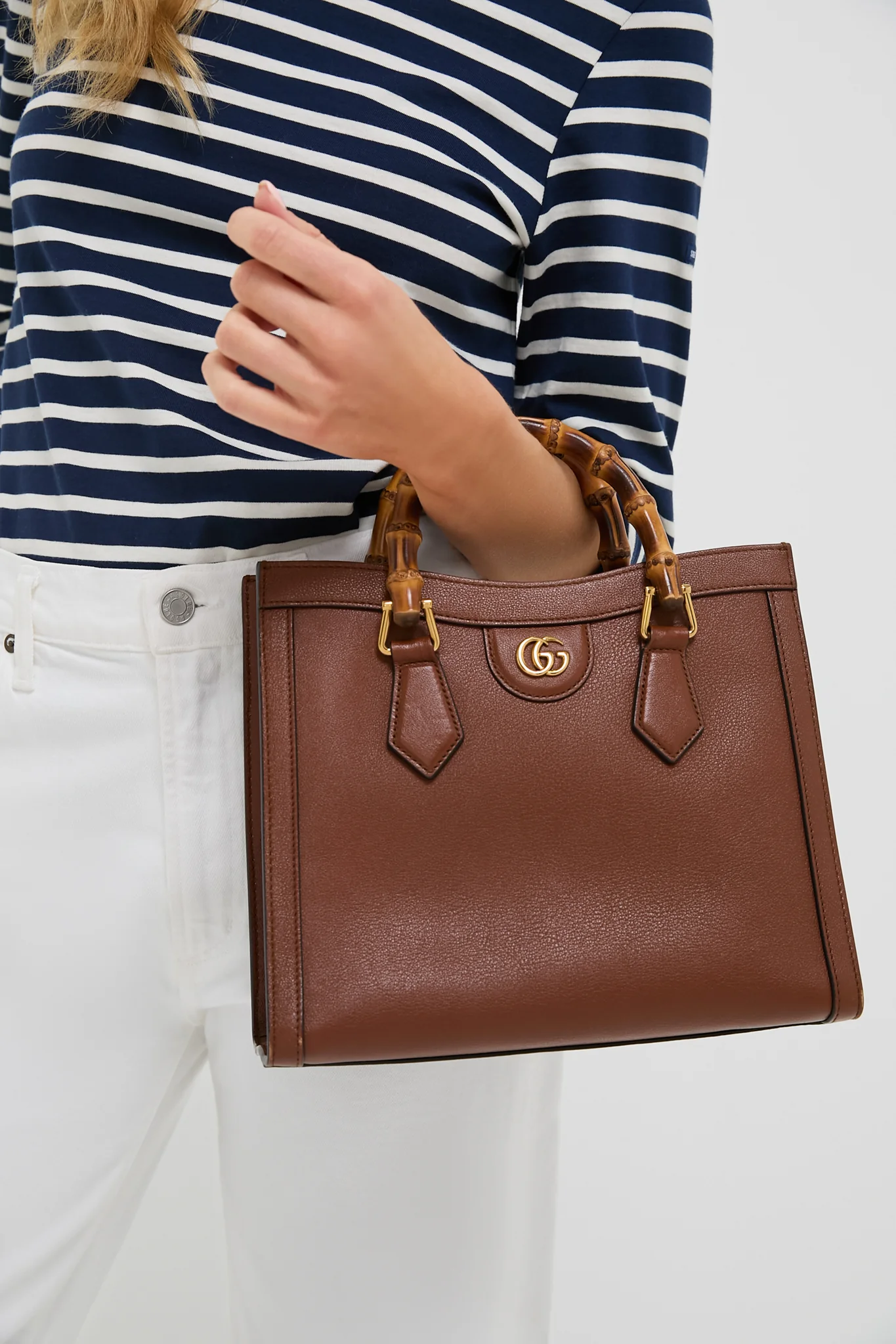 Gucci Brown Diana Bamboo Handle Tote - Image 9