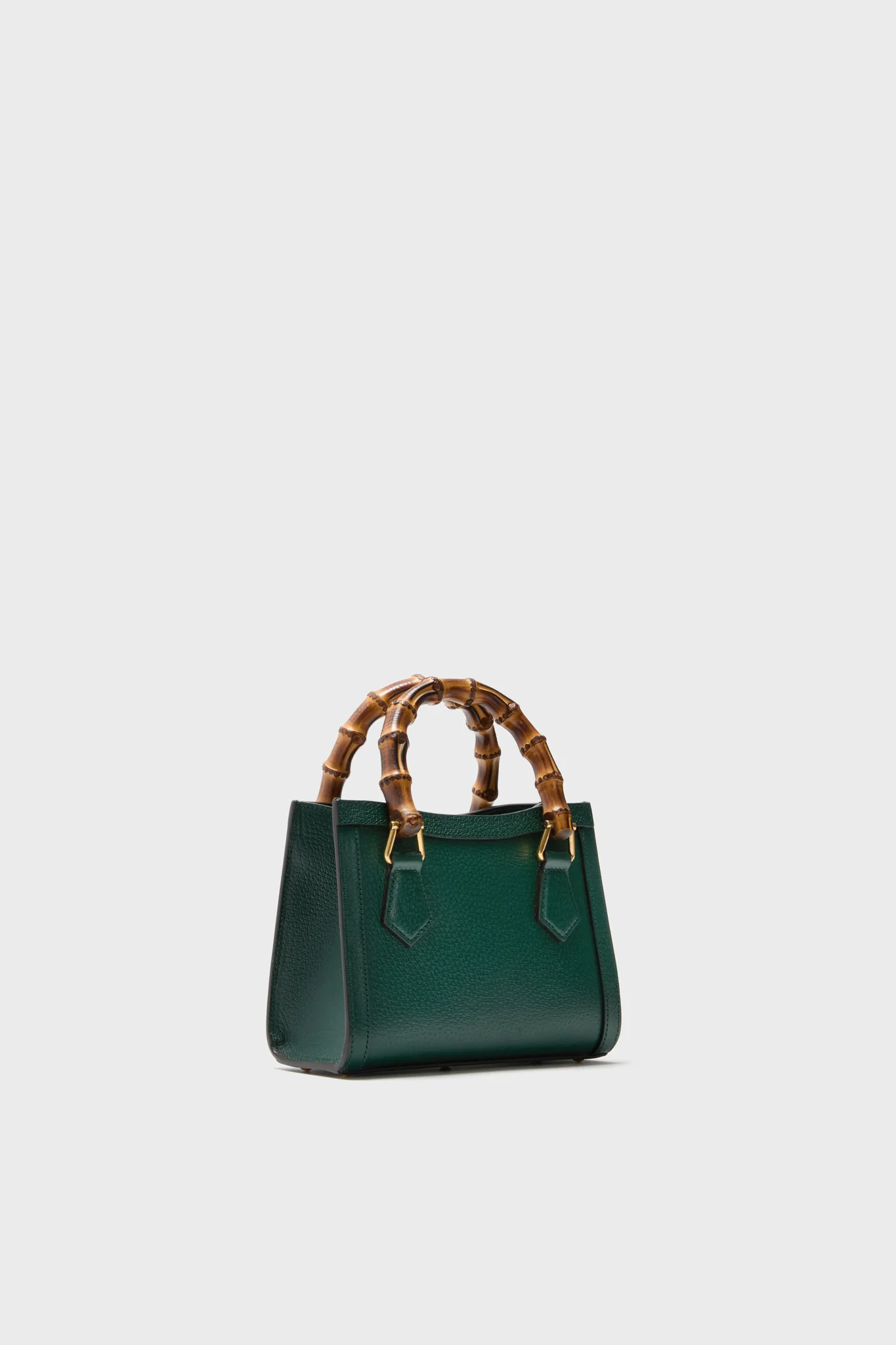 GUCCI Dark Green Bamboo Diana 2 Way Handbag - Image 5
