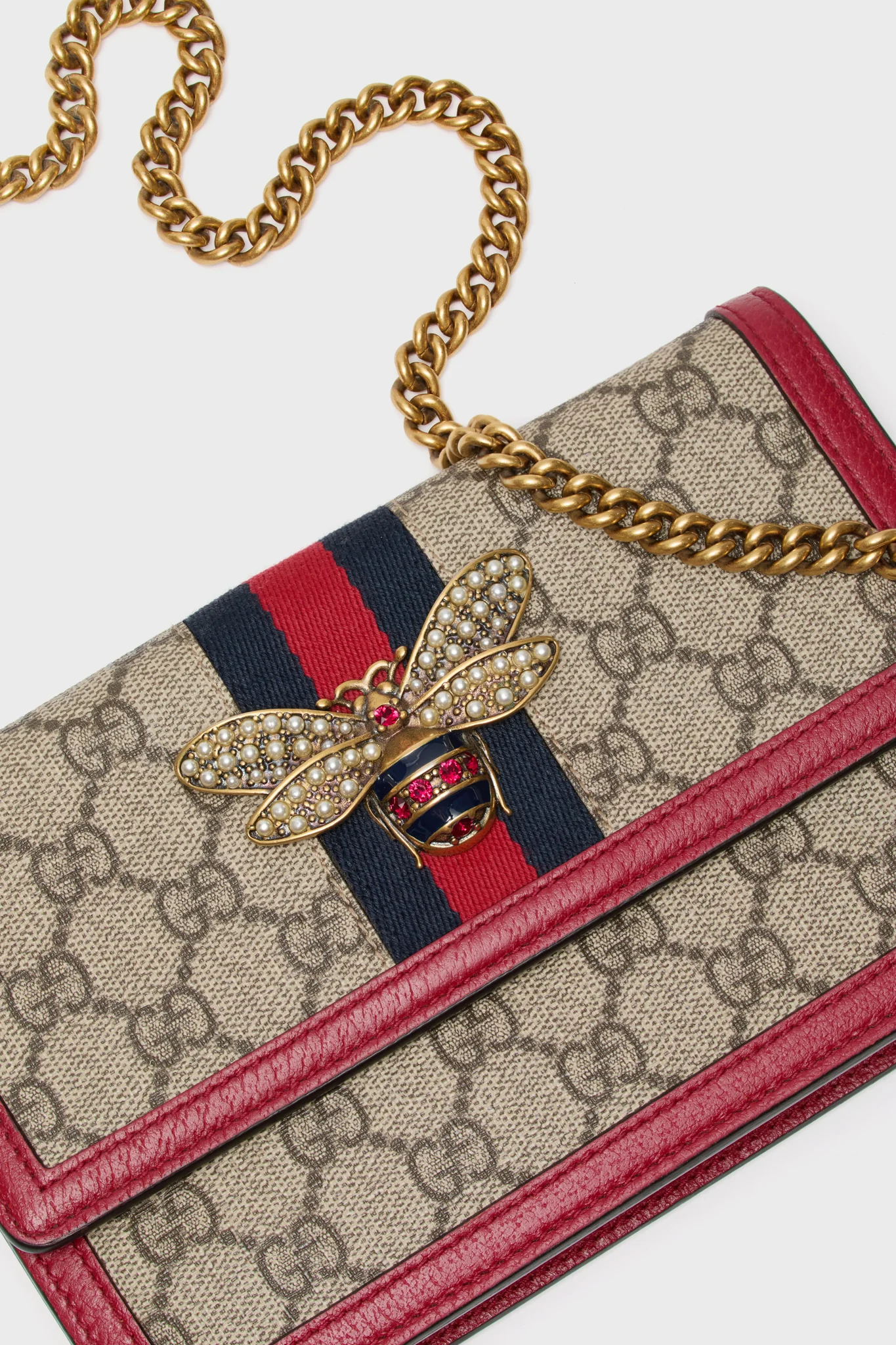 Gucci GG Supreme Queen Margaret Wallet on Chain - Image 7