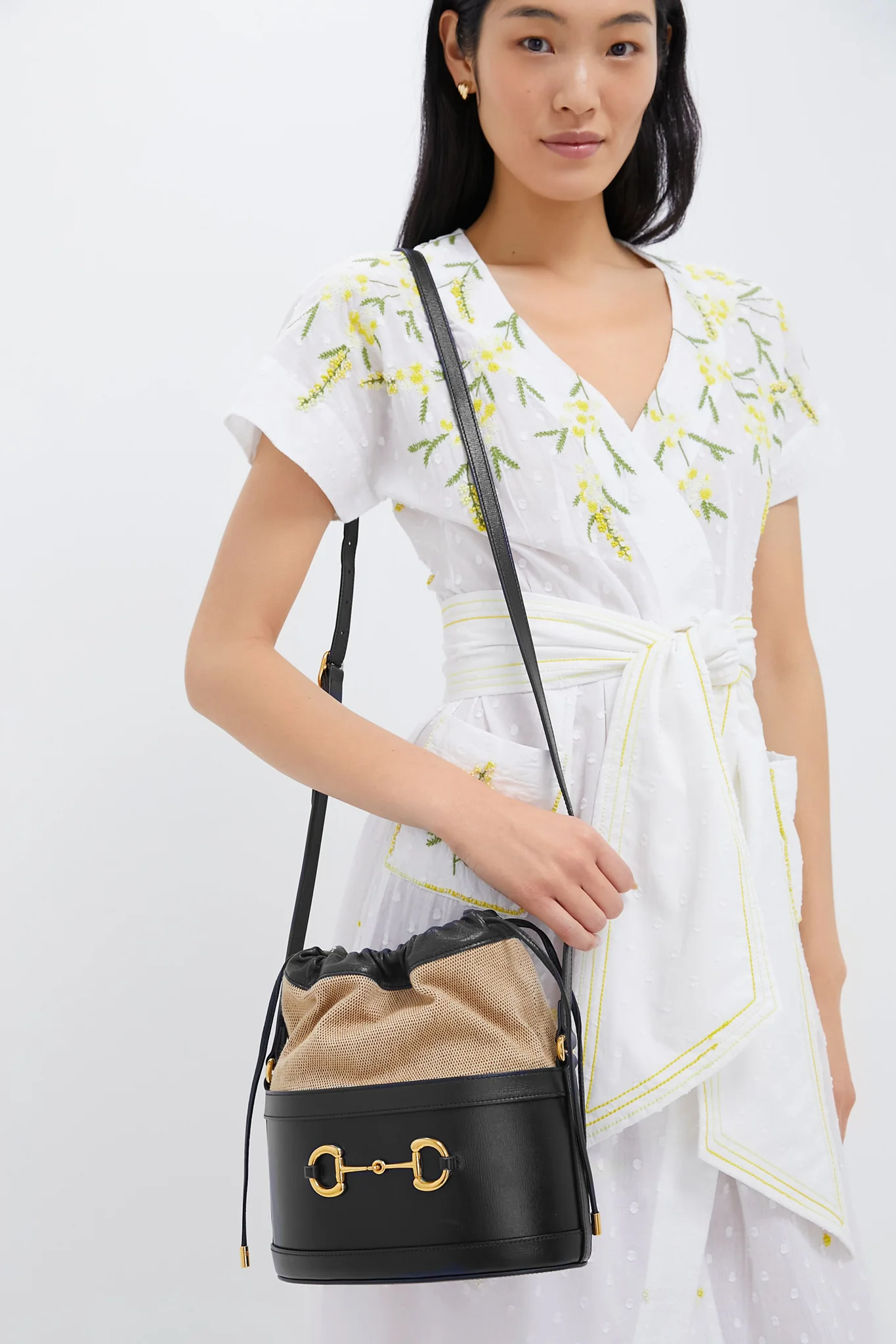 GUCCI Horsebit 1955 Bucket Crossbody Bag - Image 5