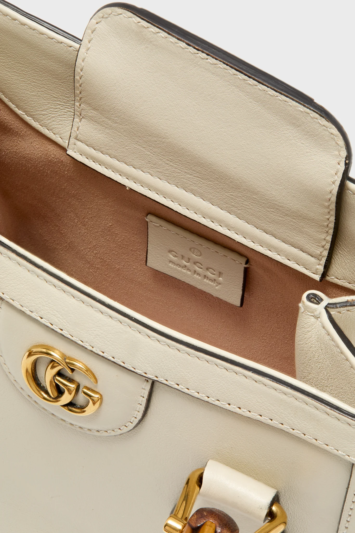 Gucci Ivory Diana Bamboo Handle Mini Tote - Image 5