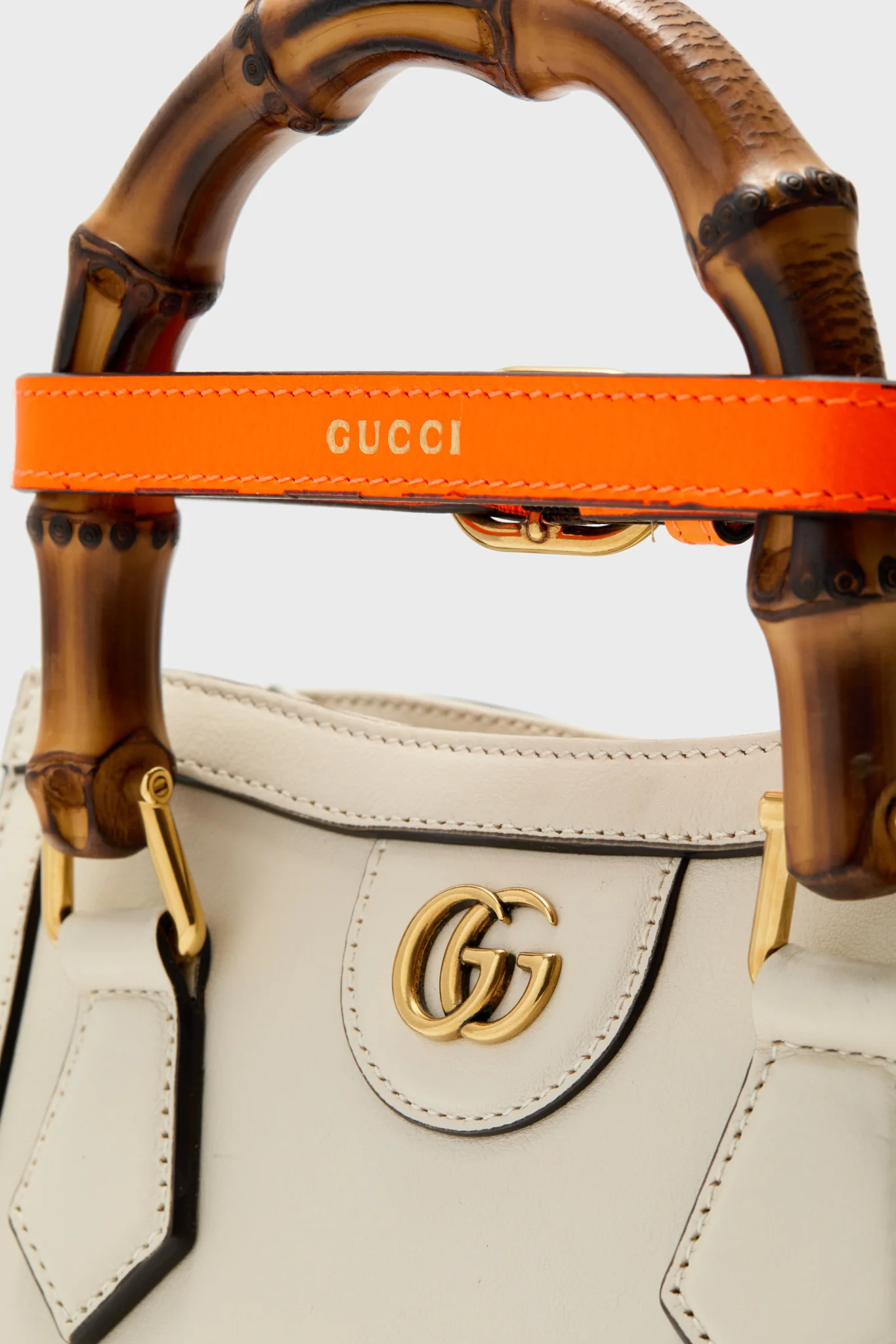 Gucci Ivory Diana Bamboo Handle Mini Tote - Image 6