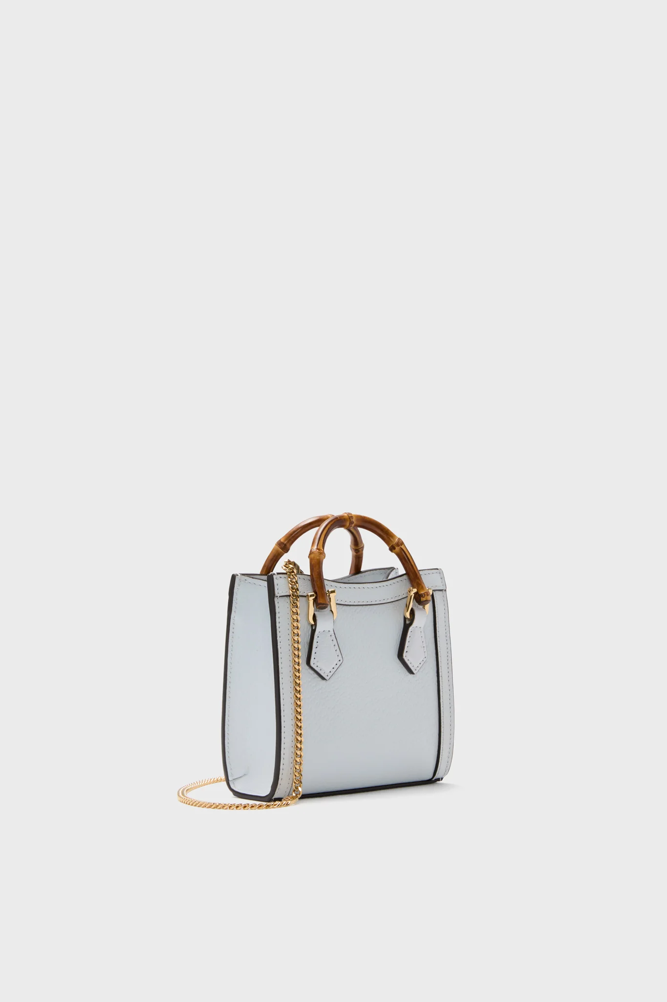 Gucci Light Blue Diana Bamboo Handle Mini Chain Tote - Image 4