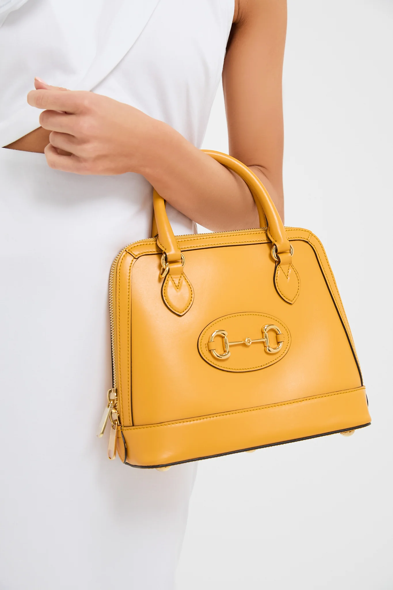 Gucci Orange Horsebit 1955 Small Handle Bag - Image 2