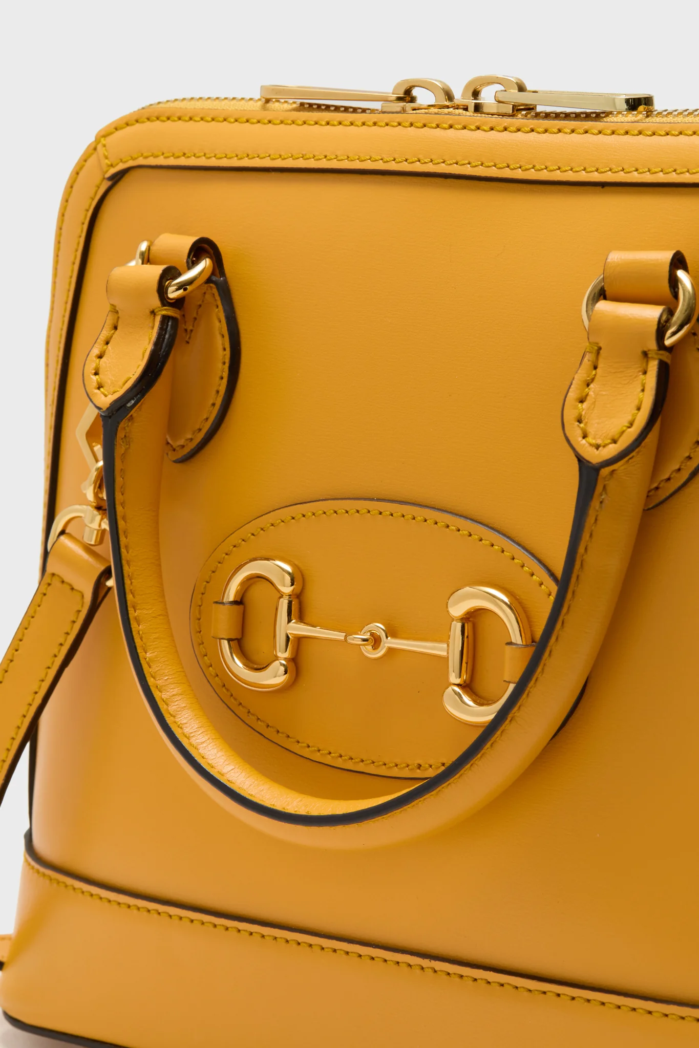 Gucci Orange Horsebit 1955 Small Handle Bag - Image 7