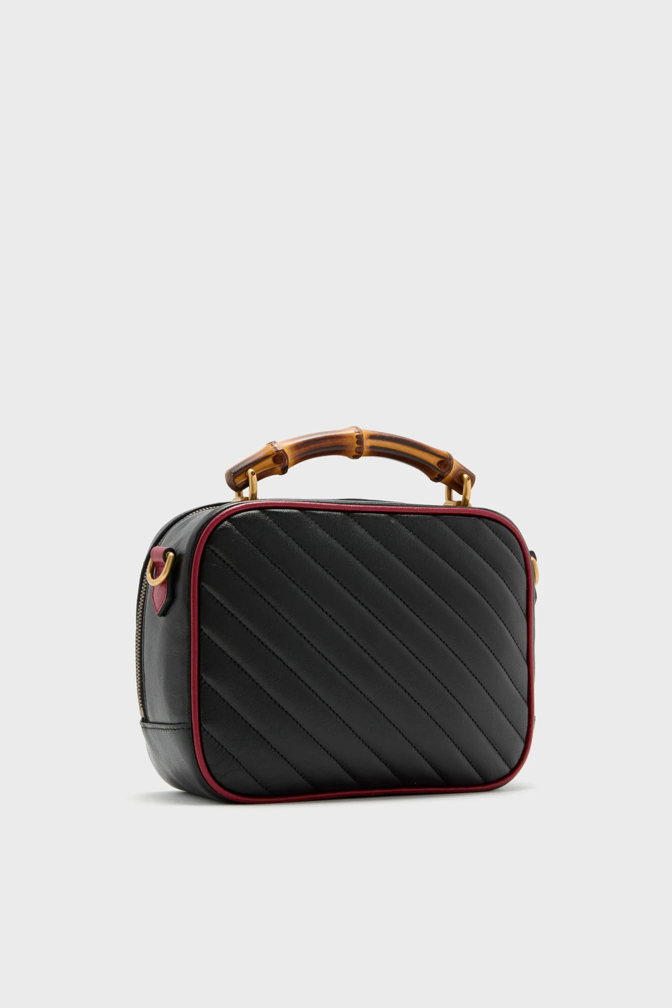 Gucci Quilted Marmont Bamboo Handle Camera Bag - Image 3