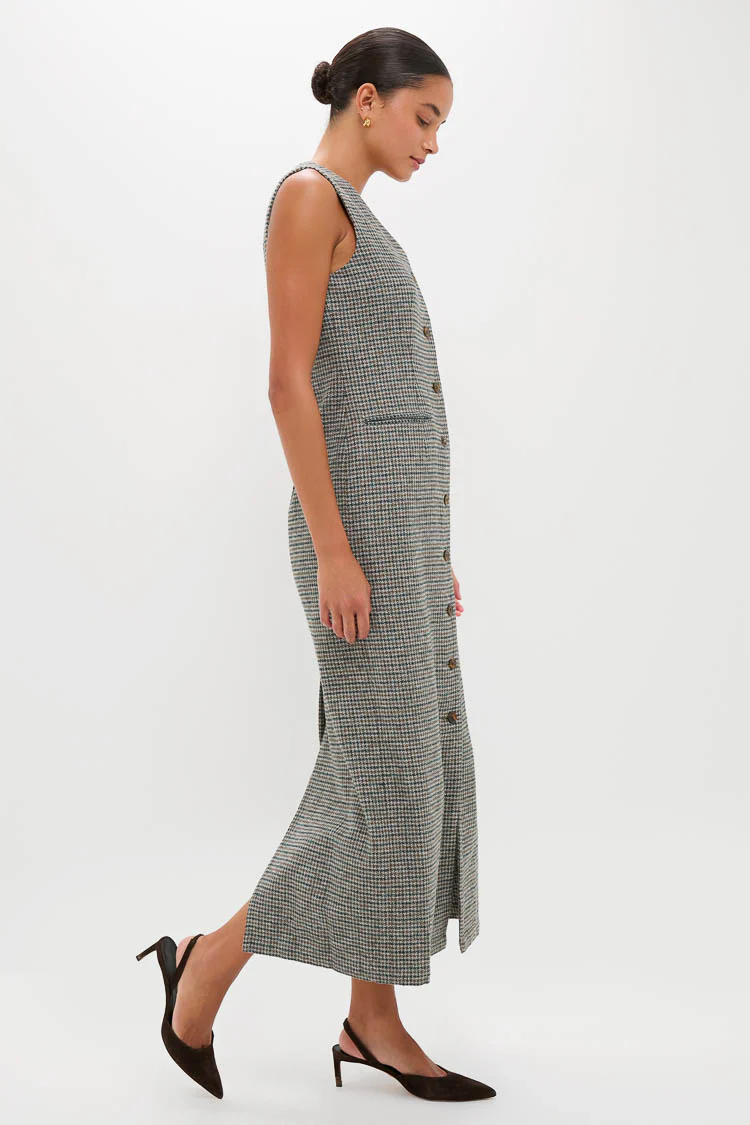 Gun Club Check Form Maxi Dress - Image 3