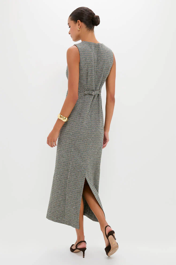 Gun Club Check Form Maxi Dress - Image 4