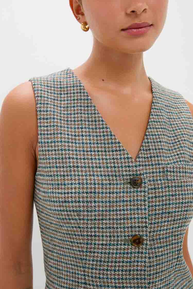 Gun Club Check Form Maxi Dress - Image 6