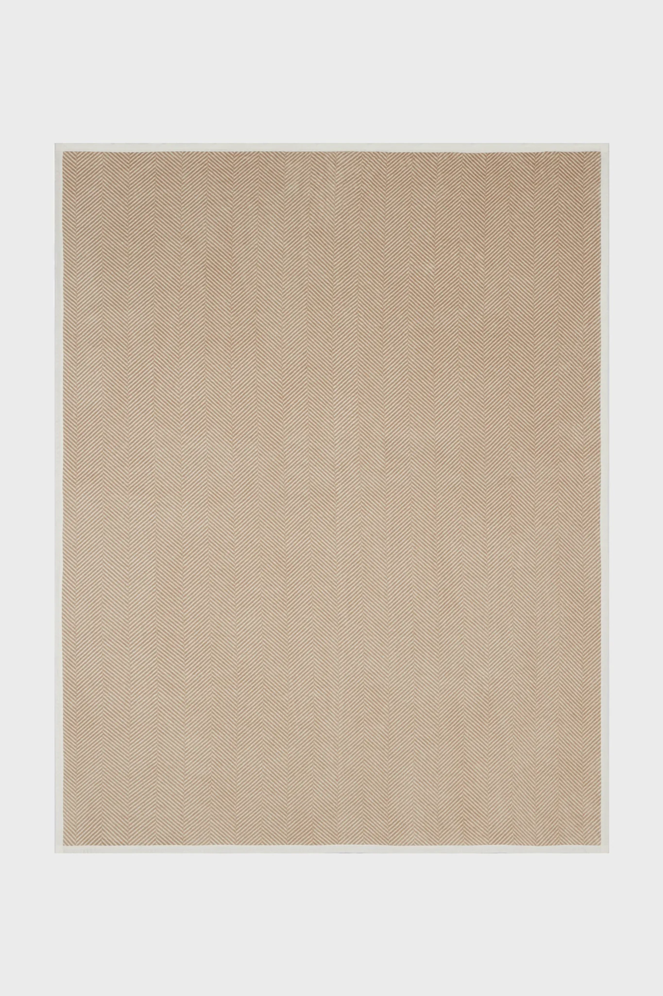 Harborview Herringbone Tan Blanket - Image 2