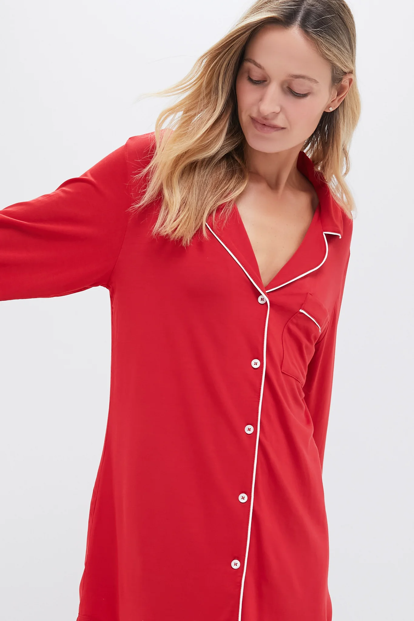 Haute Red Gisele Sleepshirt - Image 2
