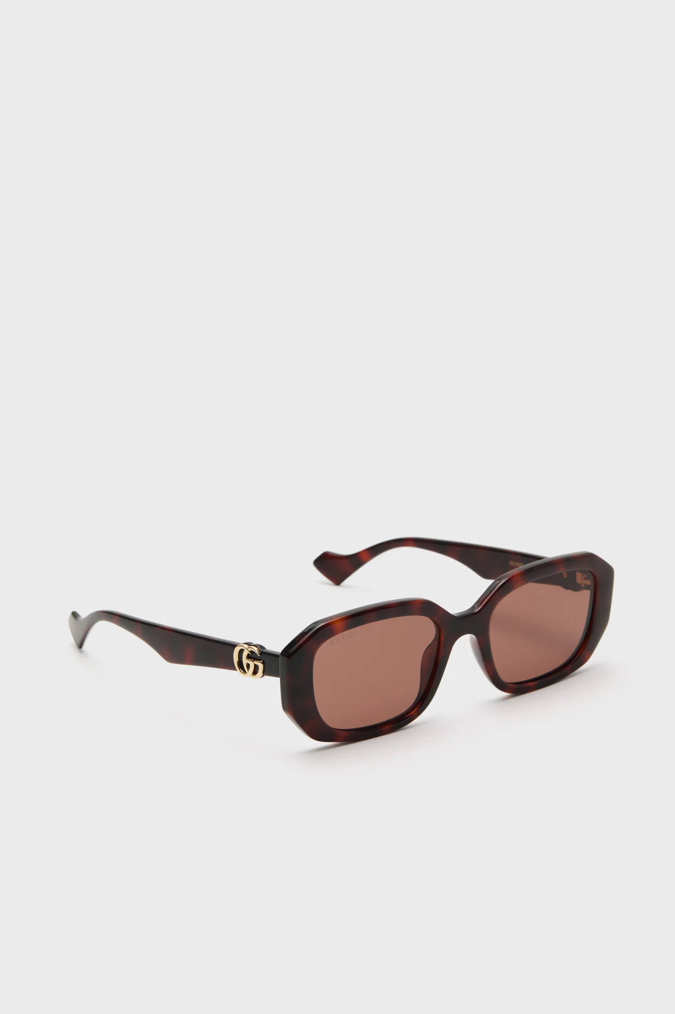 Havana GG Logo Rectangular Sunglasses - Image 4