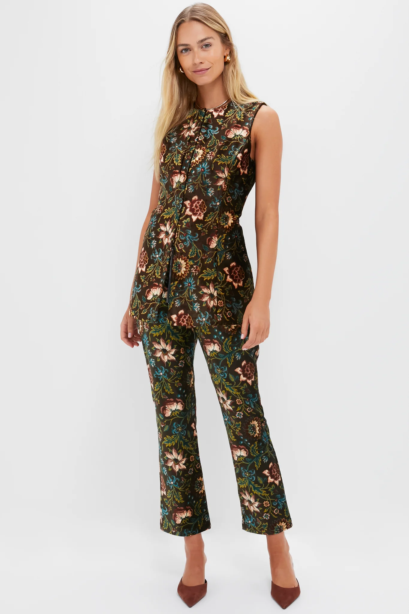 Hazel Moonflower Velvet Ashford Pants - Image 2