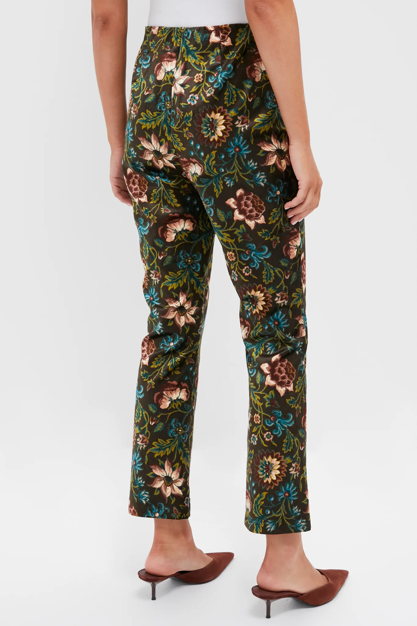 Hazel Moonflower Velvet Ashford Pants - Image 4