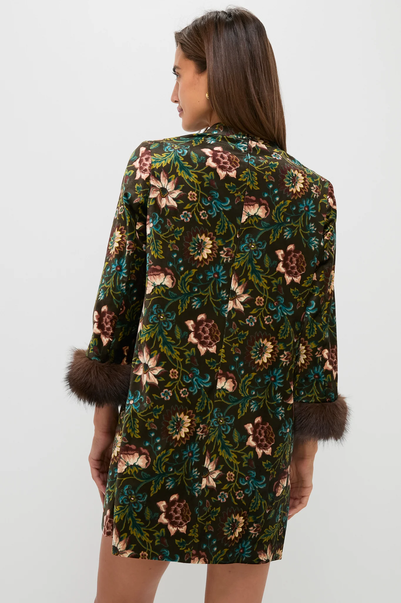 Hazel Moonflower Velvet Mod Ellie Dress - Image 4