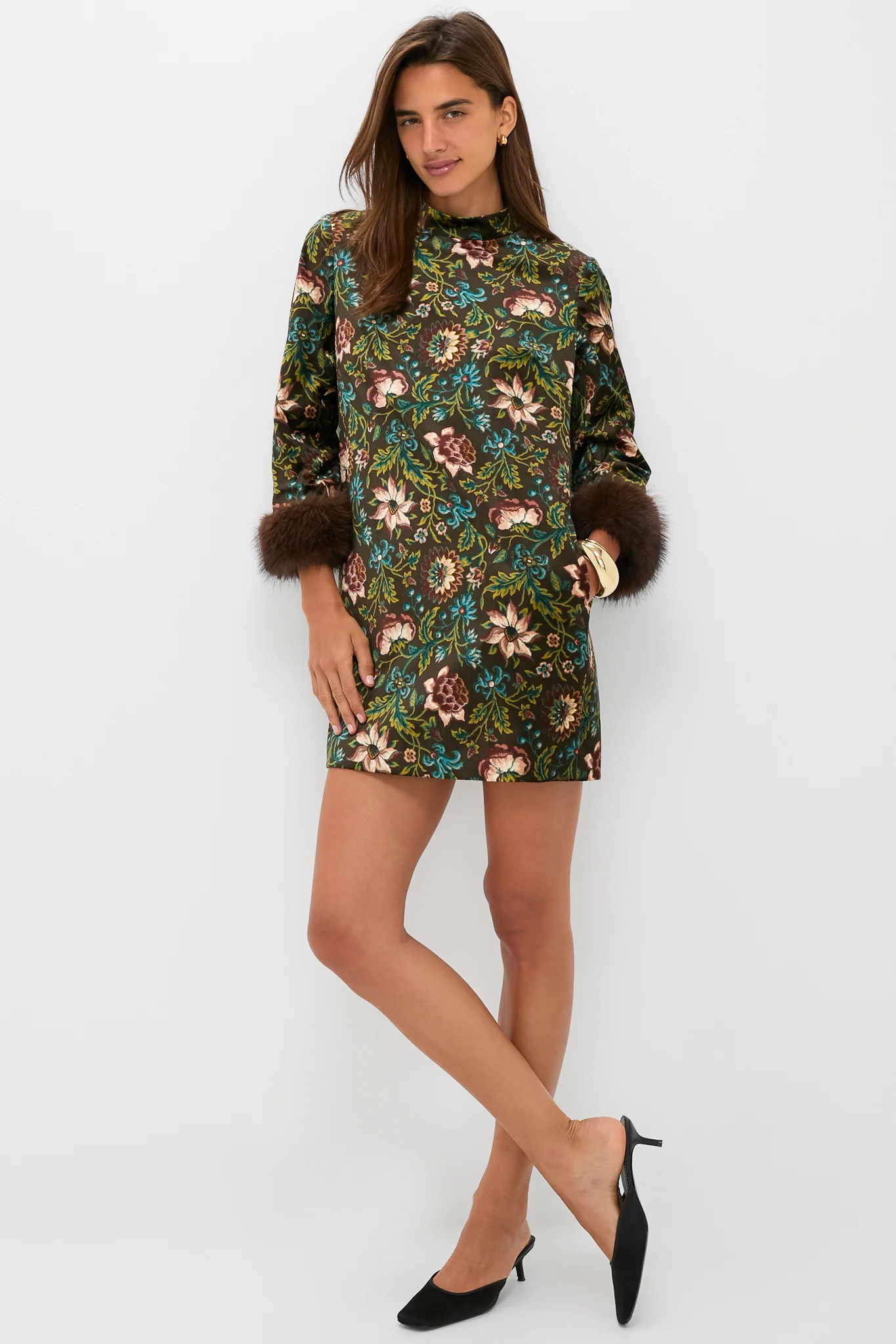 Hazel Moonflower Velvet Mod Ellie Dress - Image 6