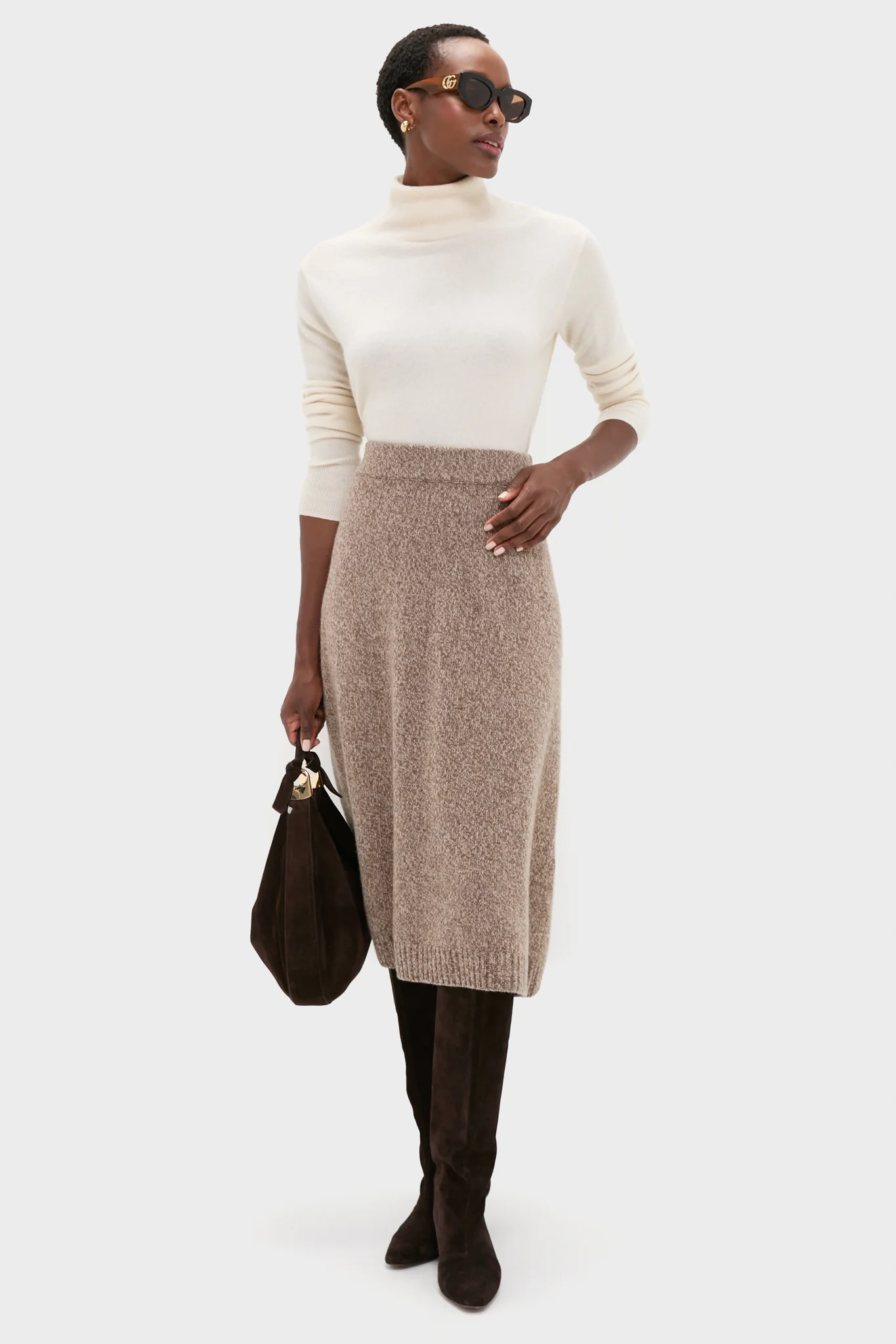 Hazelnut Barnaba Knitted Skirt - Image 2