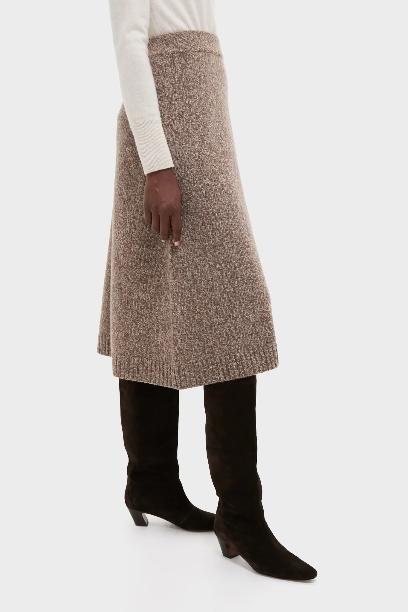 Hazelnut Barnaba Knitted Skirt - Image 3