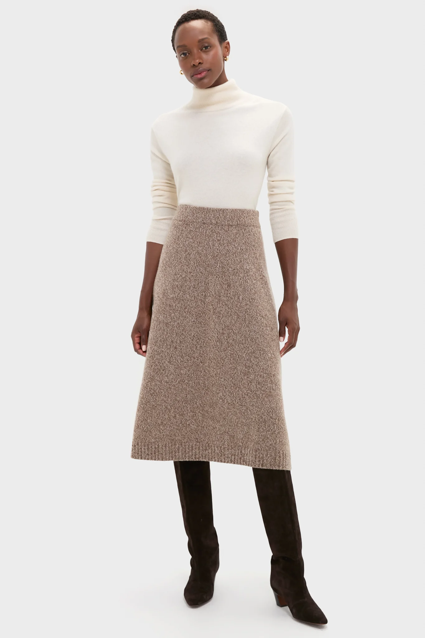 Hazelnut Barnaba Knitted Skirt - Image 6