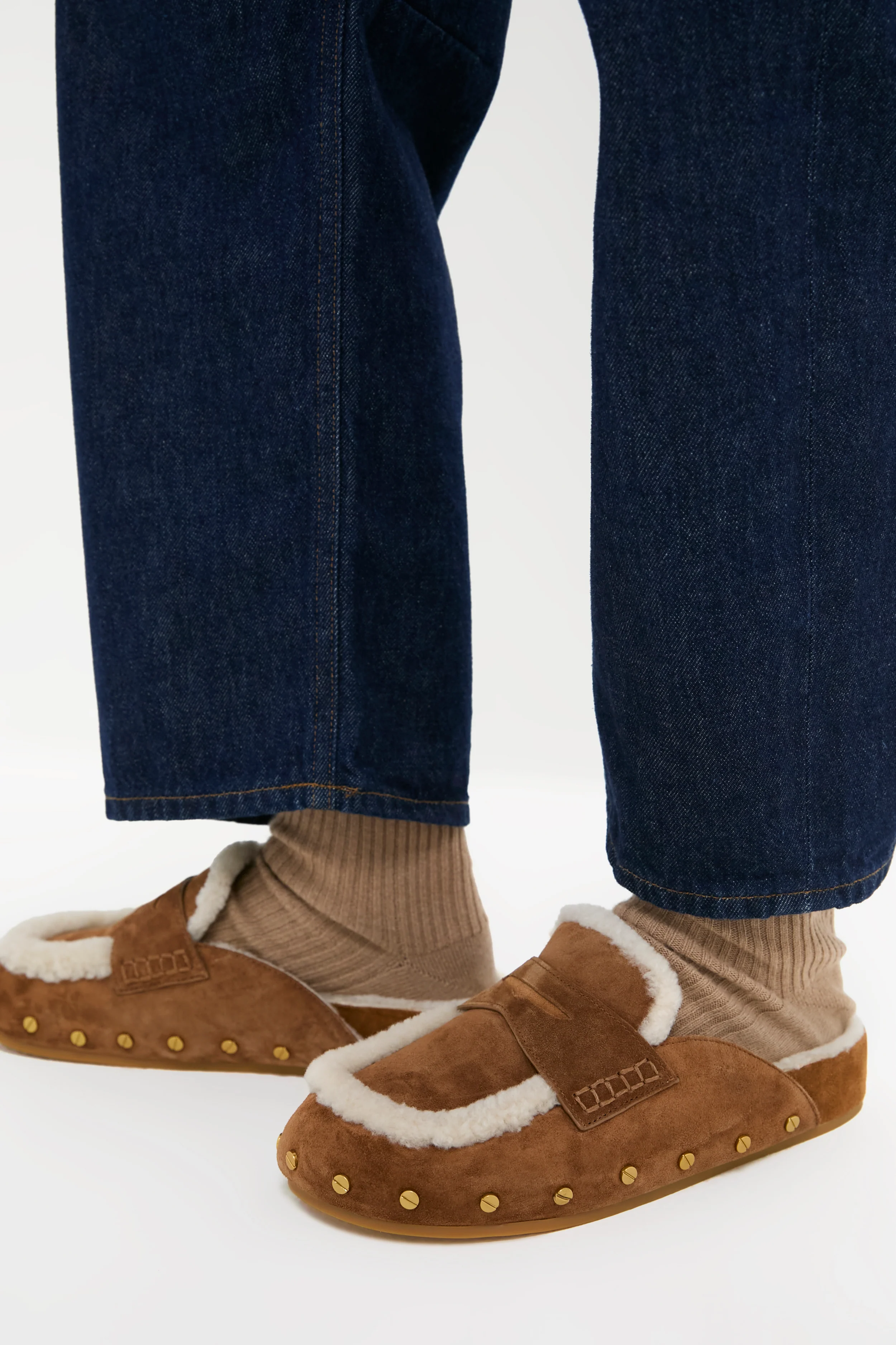 Hazelwood and Ecru Fenix Slippers - Image 2