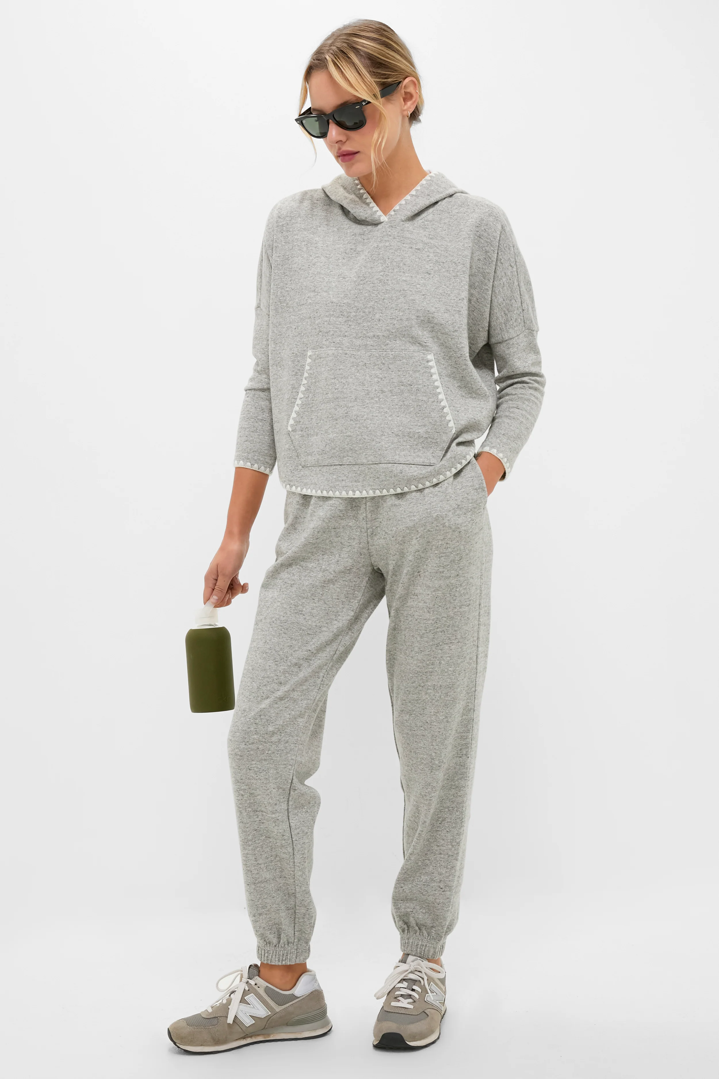 Heather Gray Cropped Eden Sweatshirt - Image 2