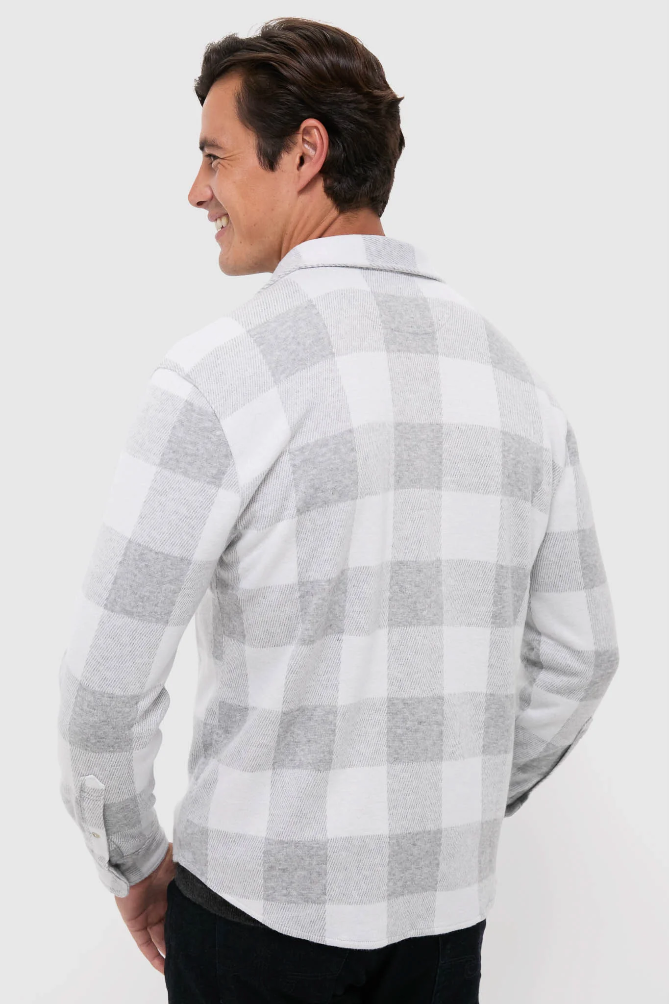 Heather Grey Plaid Dunewood Flannel - Image 4
