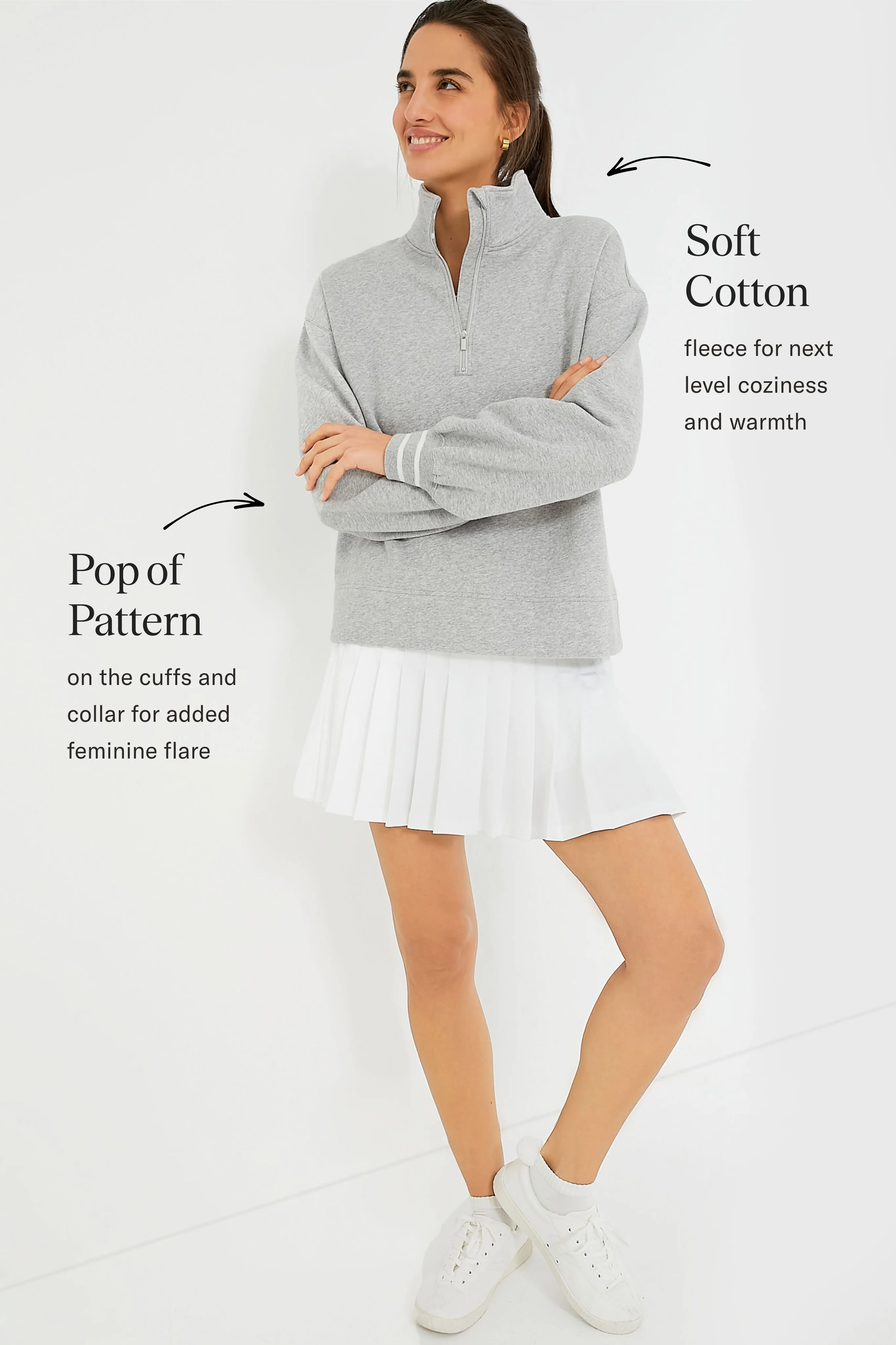 Heathered Gray Carlson Quarter Zip - Image 3