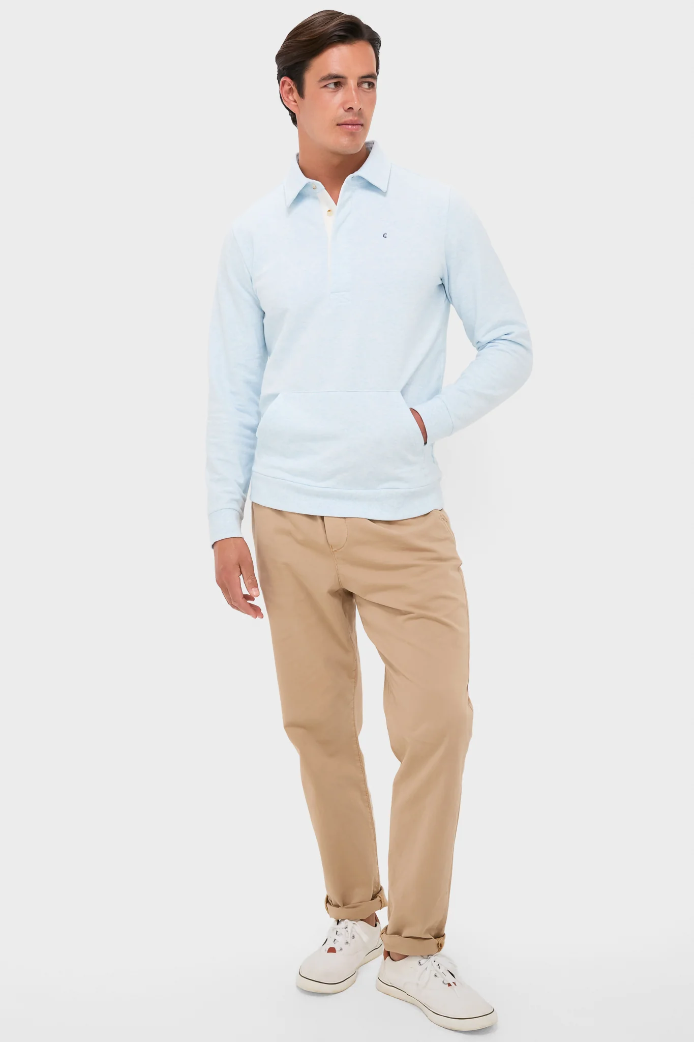 Heathered Ice Collared Sweatshirt - Image 2