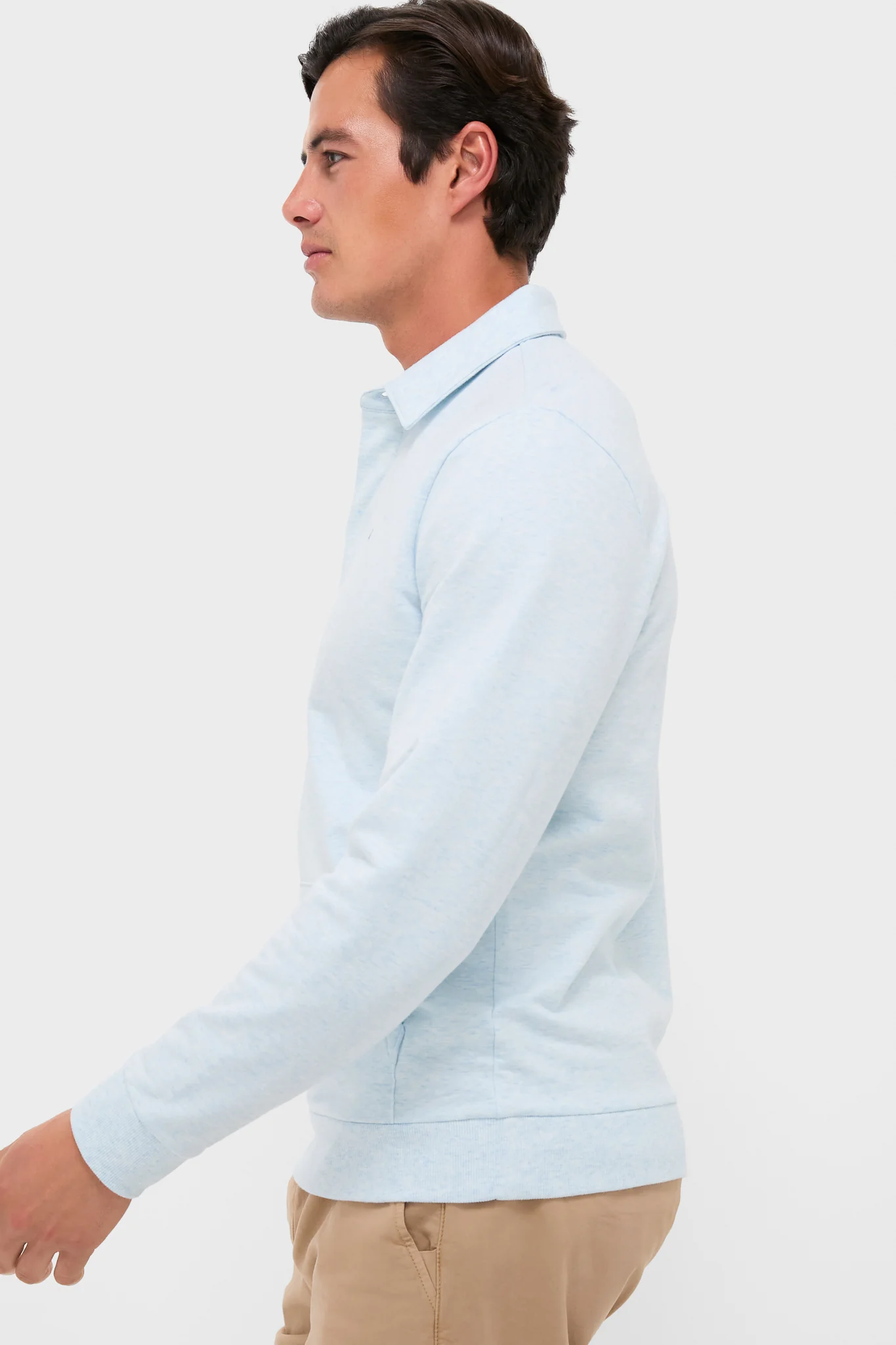 Heathered Ice Collared Sweatshirt - Image 3