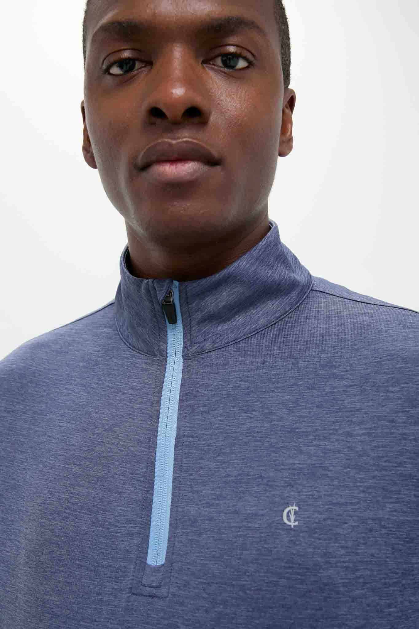 Heathered Navy Featherweight Performance Pullover - Image 5