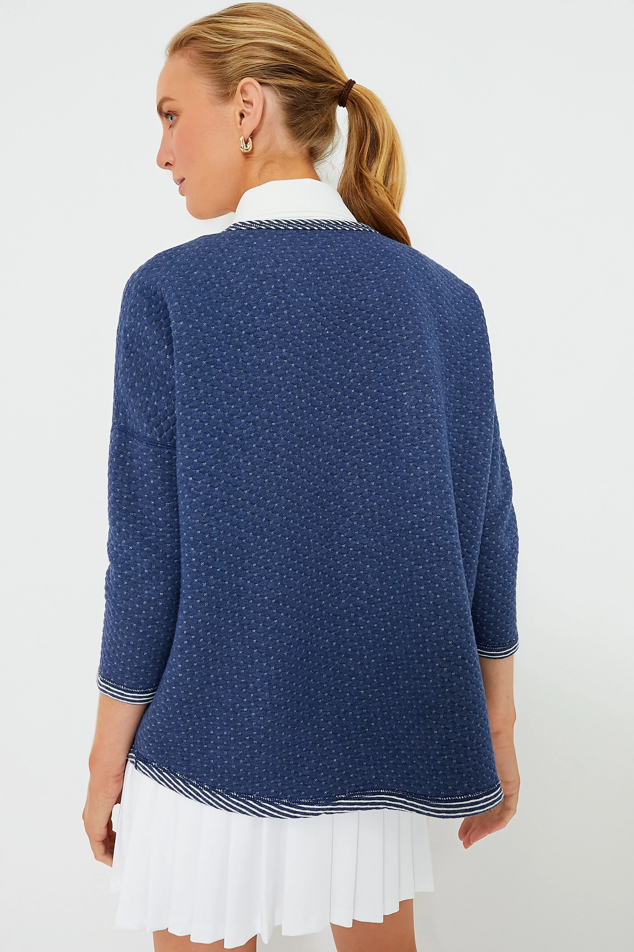 Heathered Navy Reversible Ally Swing Sweatshirt - Image 5