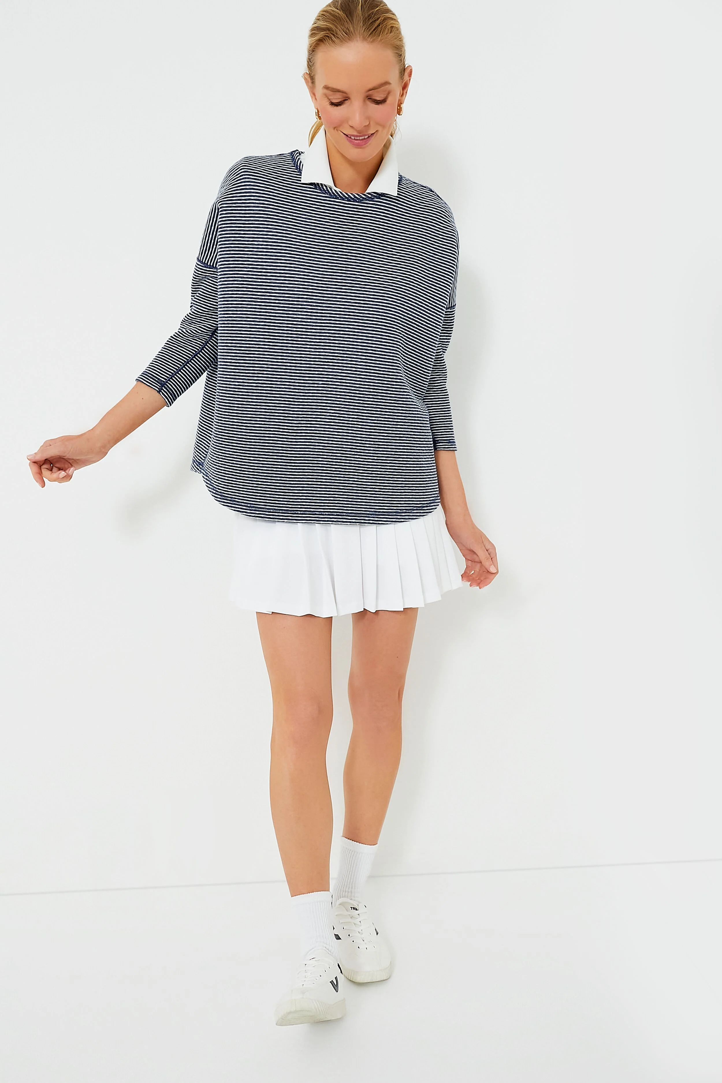 Heathered Navy Reversible Ally Swing Sweatshirt - Image 6