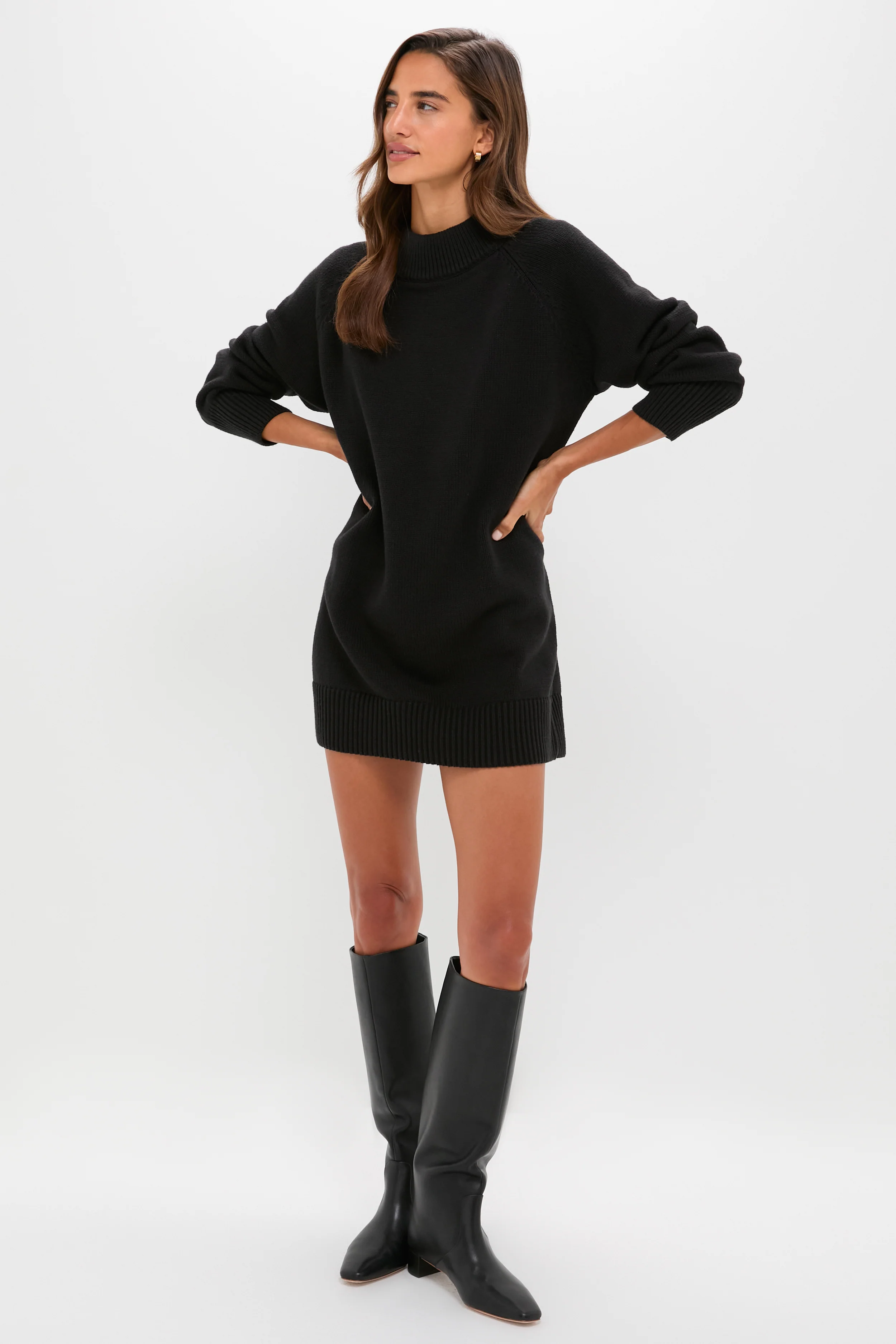 Heavyweight Black Kristen Sweater Dress - Image 5