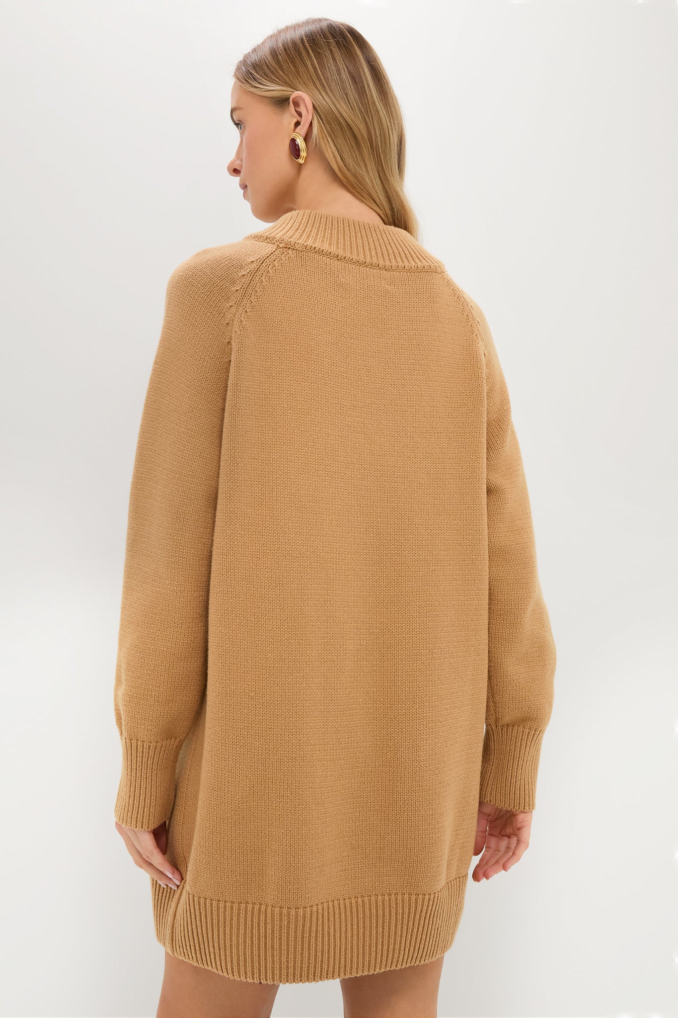Heavyweight Camel Kristen Sweater Dress - Image 4