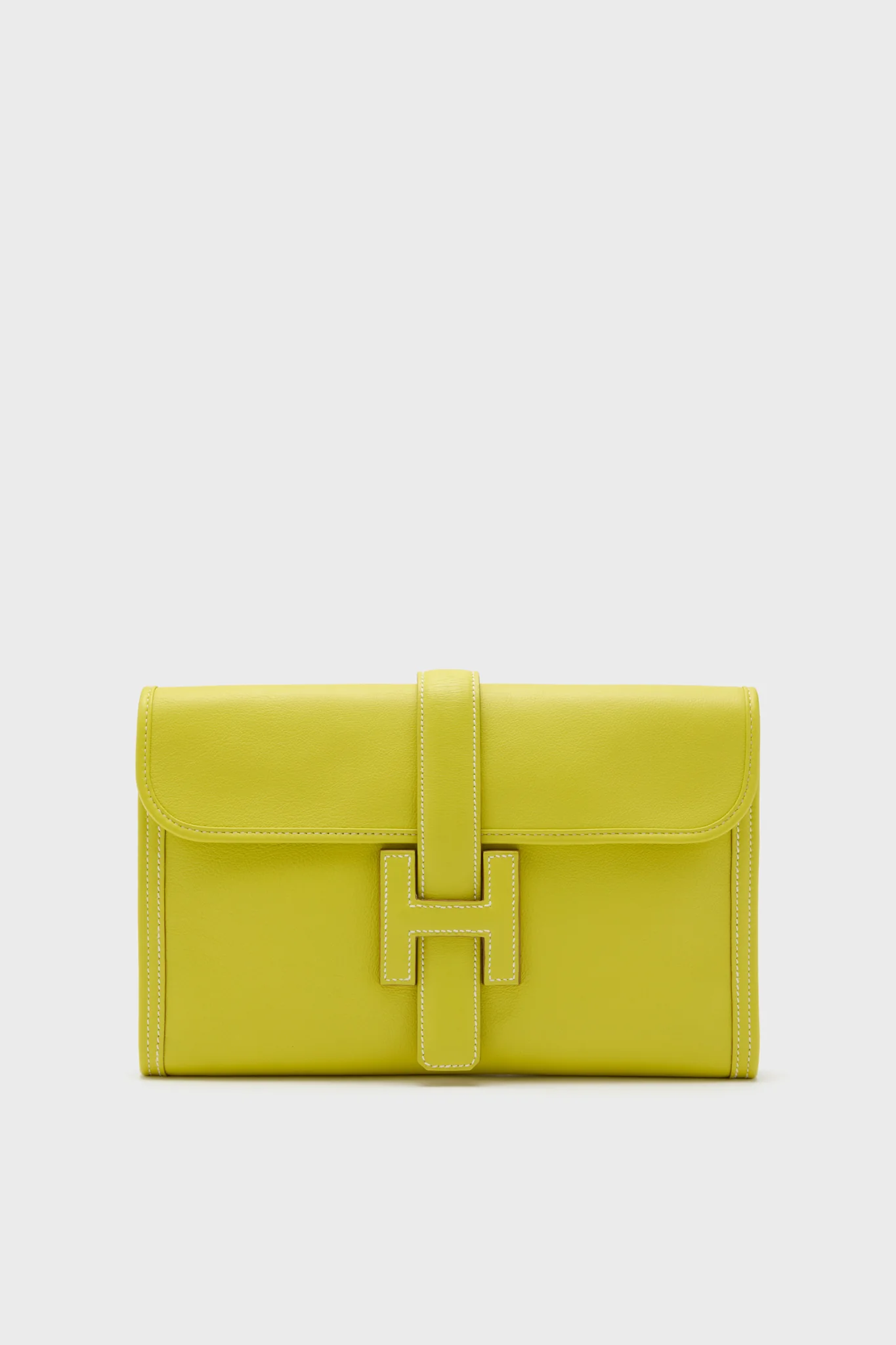 HERMES Yellow Business Bag Clutch