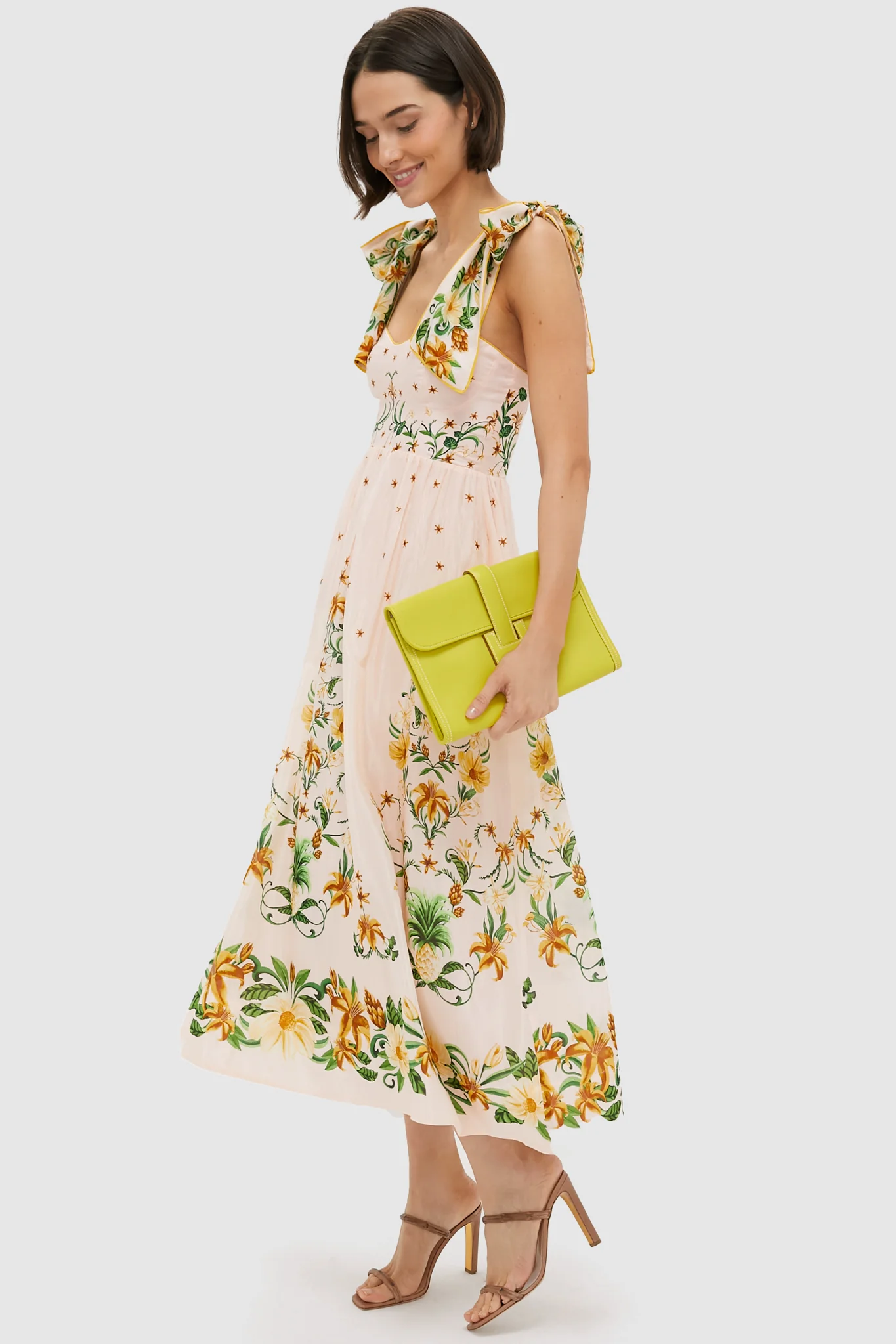 HERMES Yellow Business Bag Clutch - Image 3