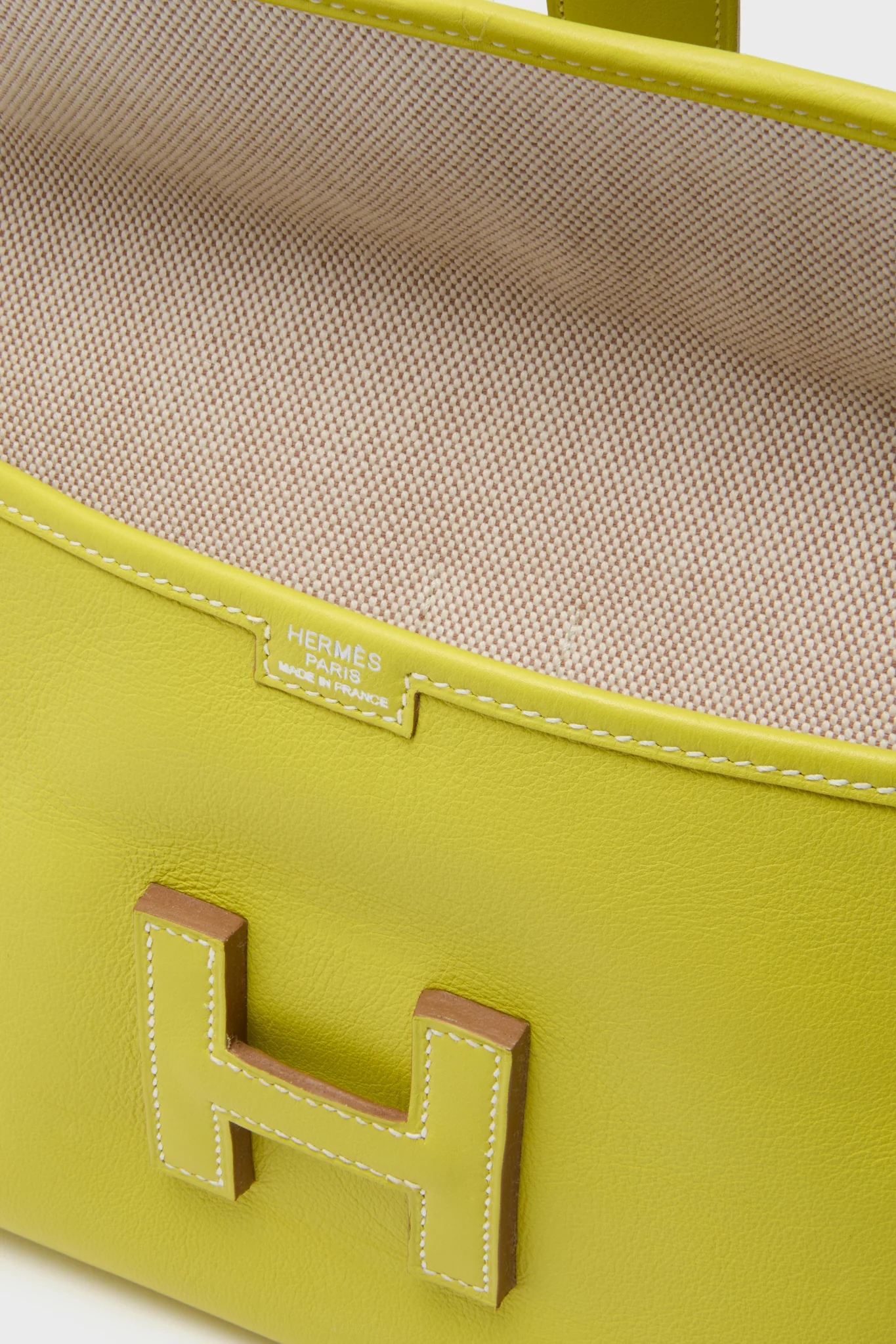 HERMES Yellow Business Bag Clutch - Image 6