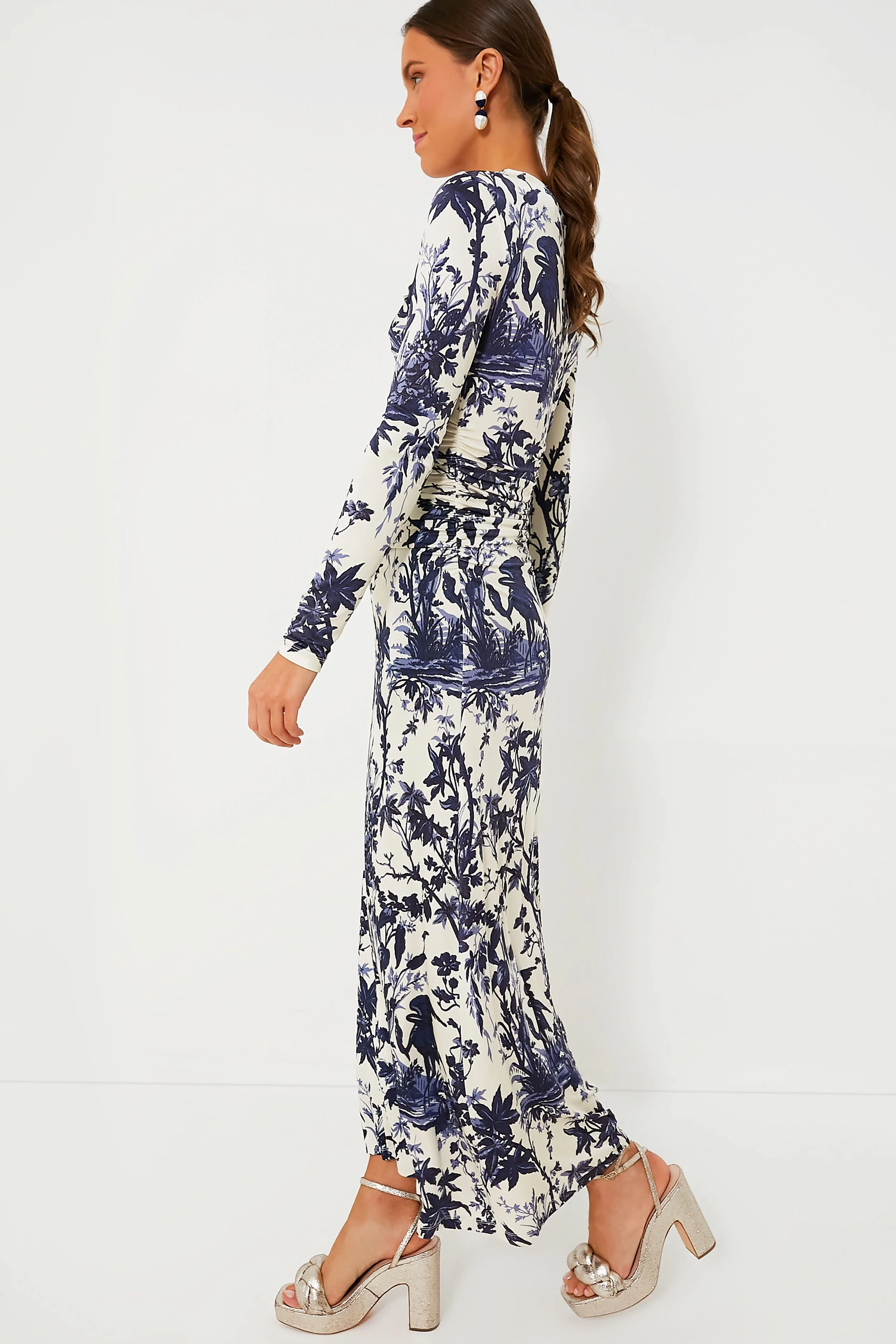 Heron Navy Maisy Dress - Image 3