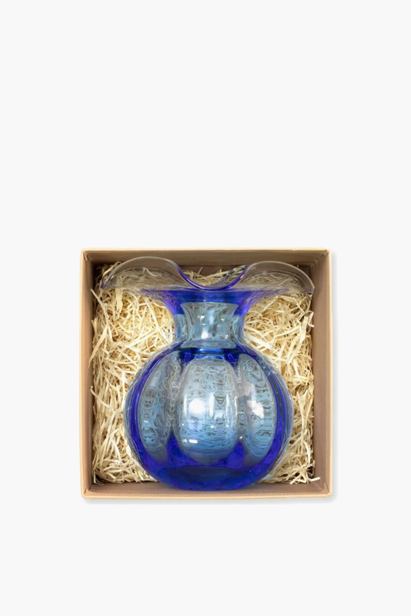 Hibiscus Glass Cobalt Bud Vase - Image 2