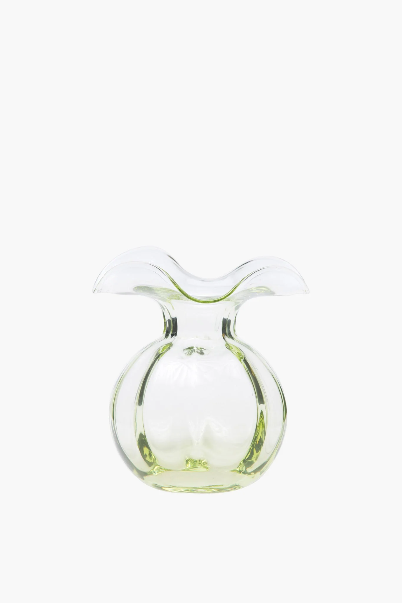 Hibiscus Glass Green Bud Vase - Image 2