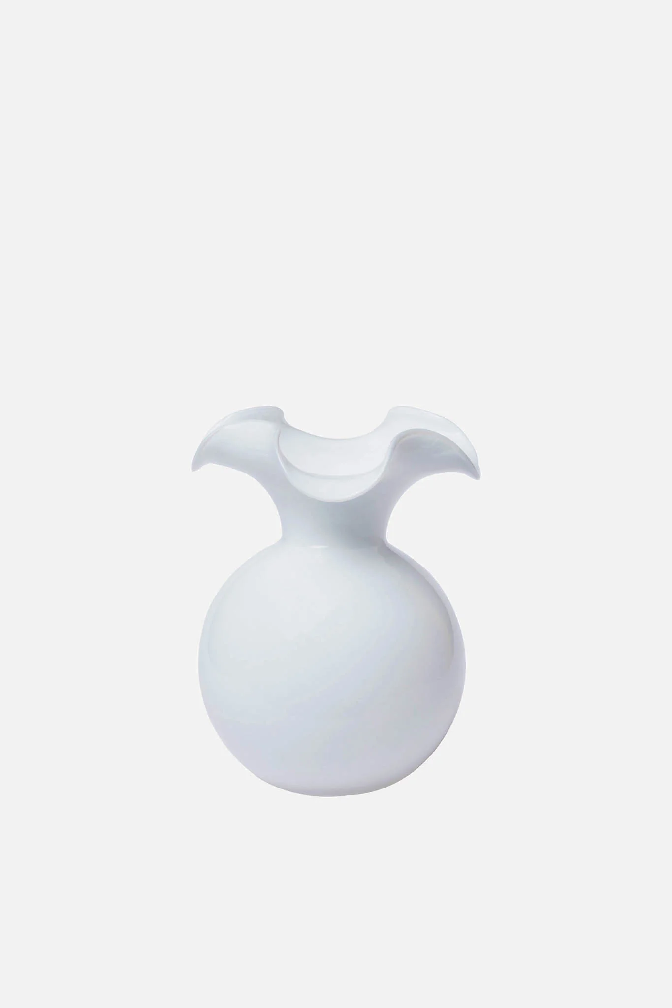 Hibiscus Glass White Bud Vase - Image 2