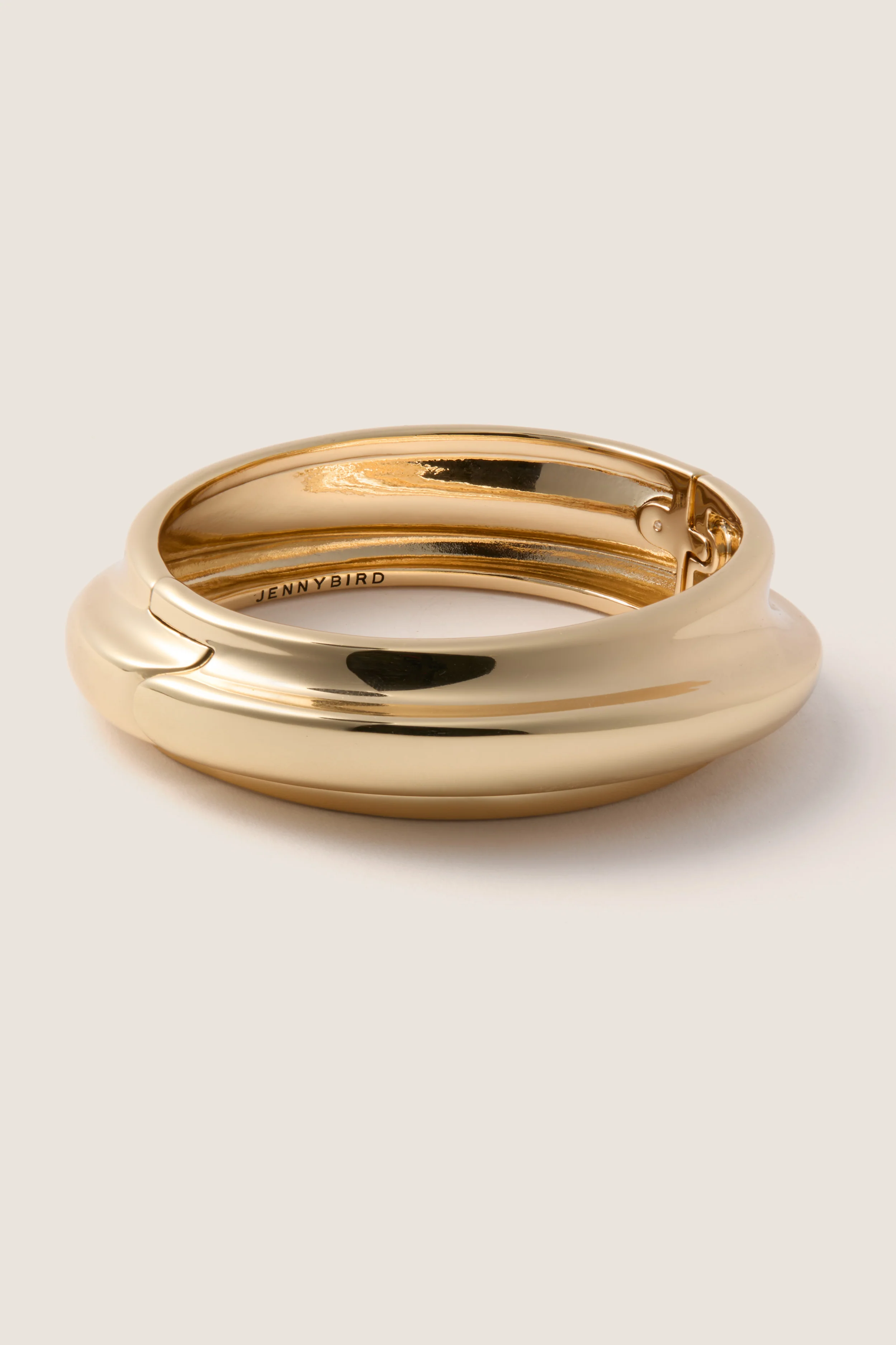High Polish Gold Lennon Bangle - Image 4