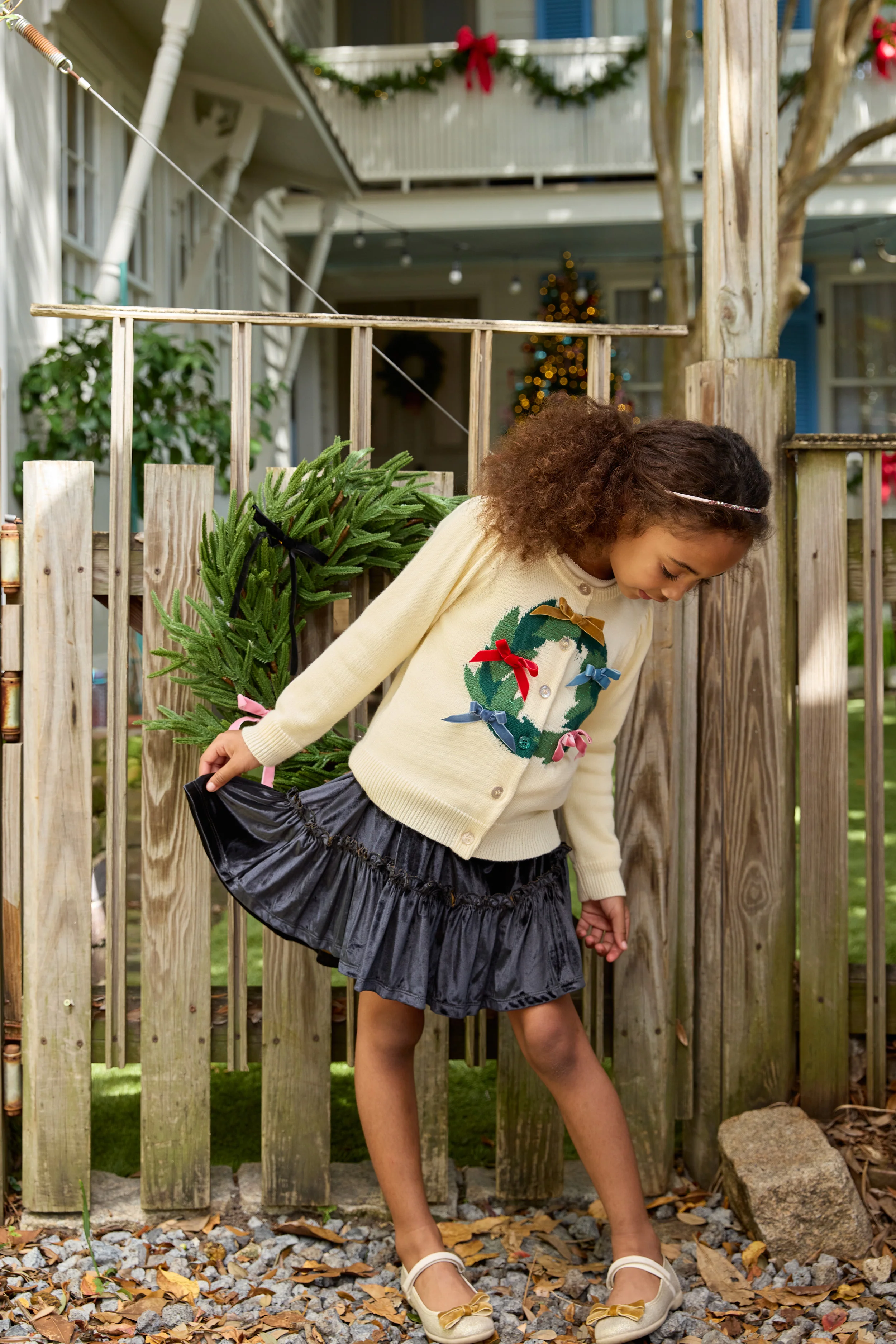Holiday Wreath Constance Sweater - Image 4